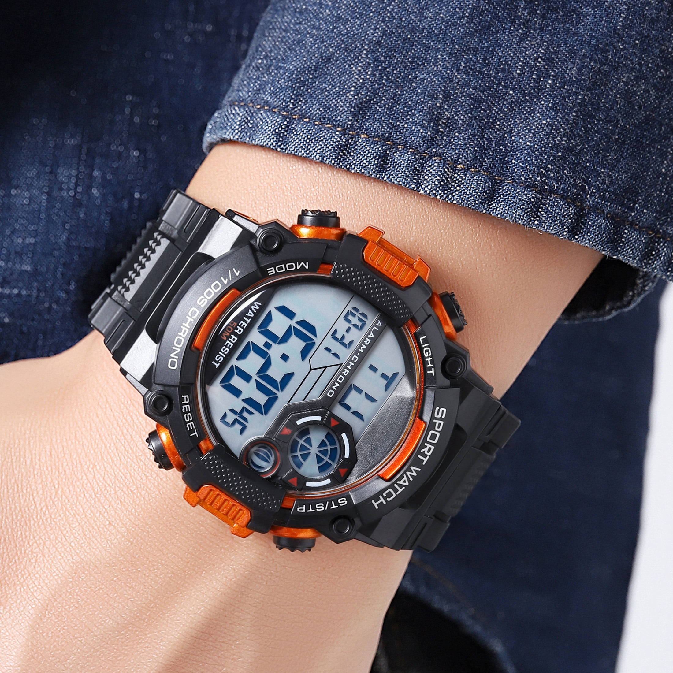 George Men's Digital Sport Wristwatch Plastic Strap - Image 3