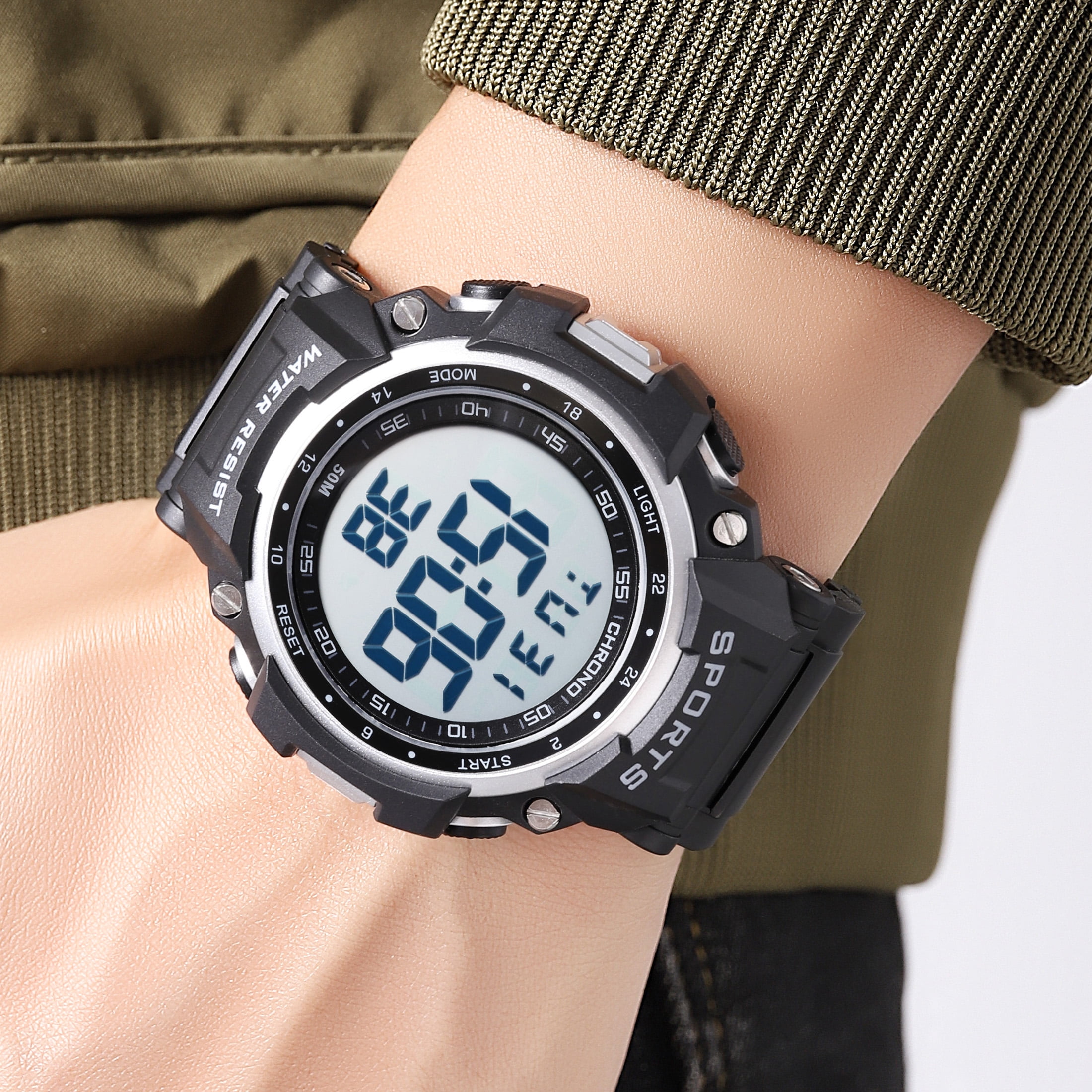 George Men's Digital Sport Wristwatch Plastic Strap - Image 2
