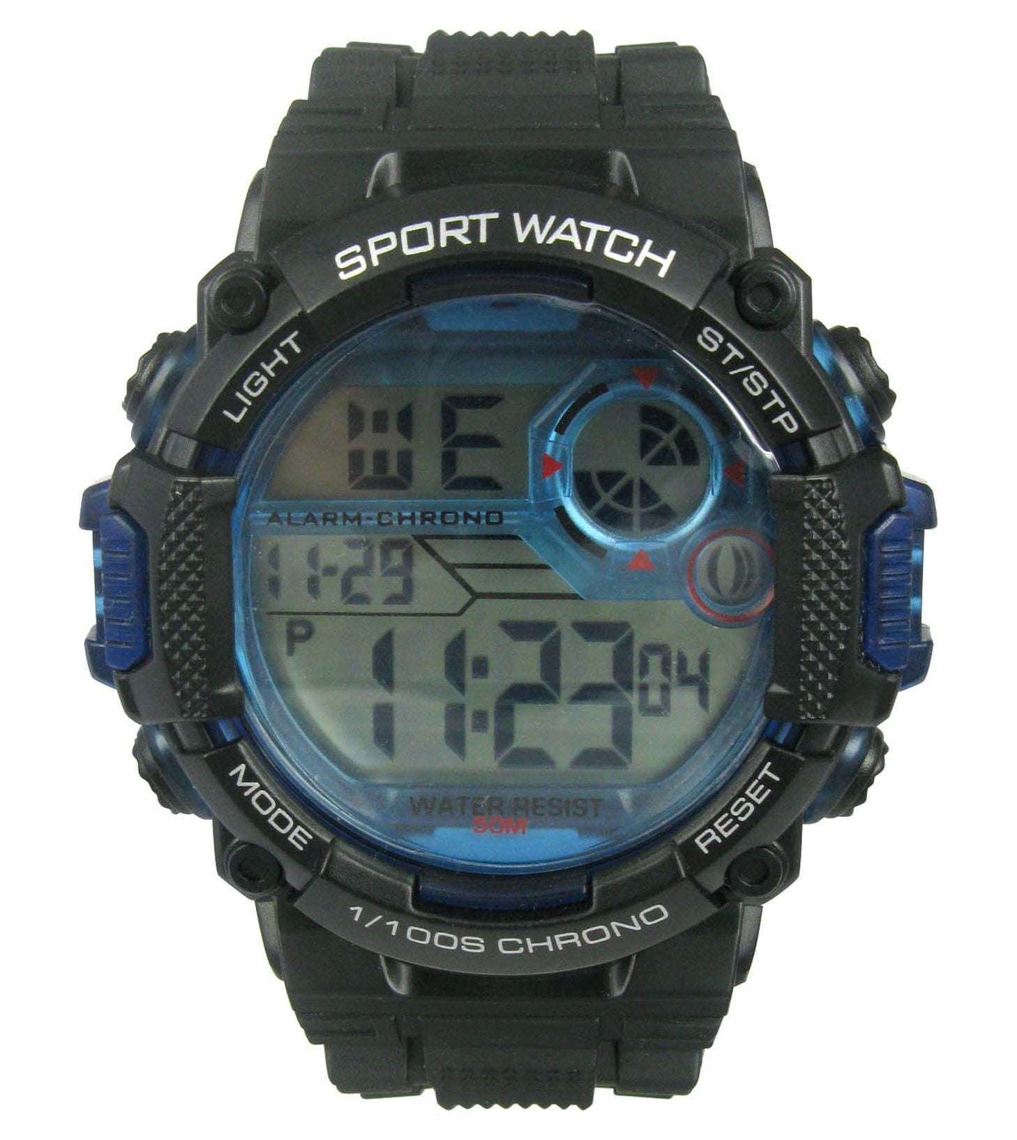 George Mens Digital Sport Wristwatch Plastic Strap