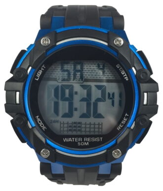 George Men's Digital Sport Wristwatch Plastic Strap
