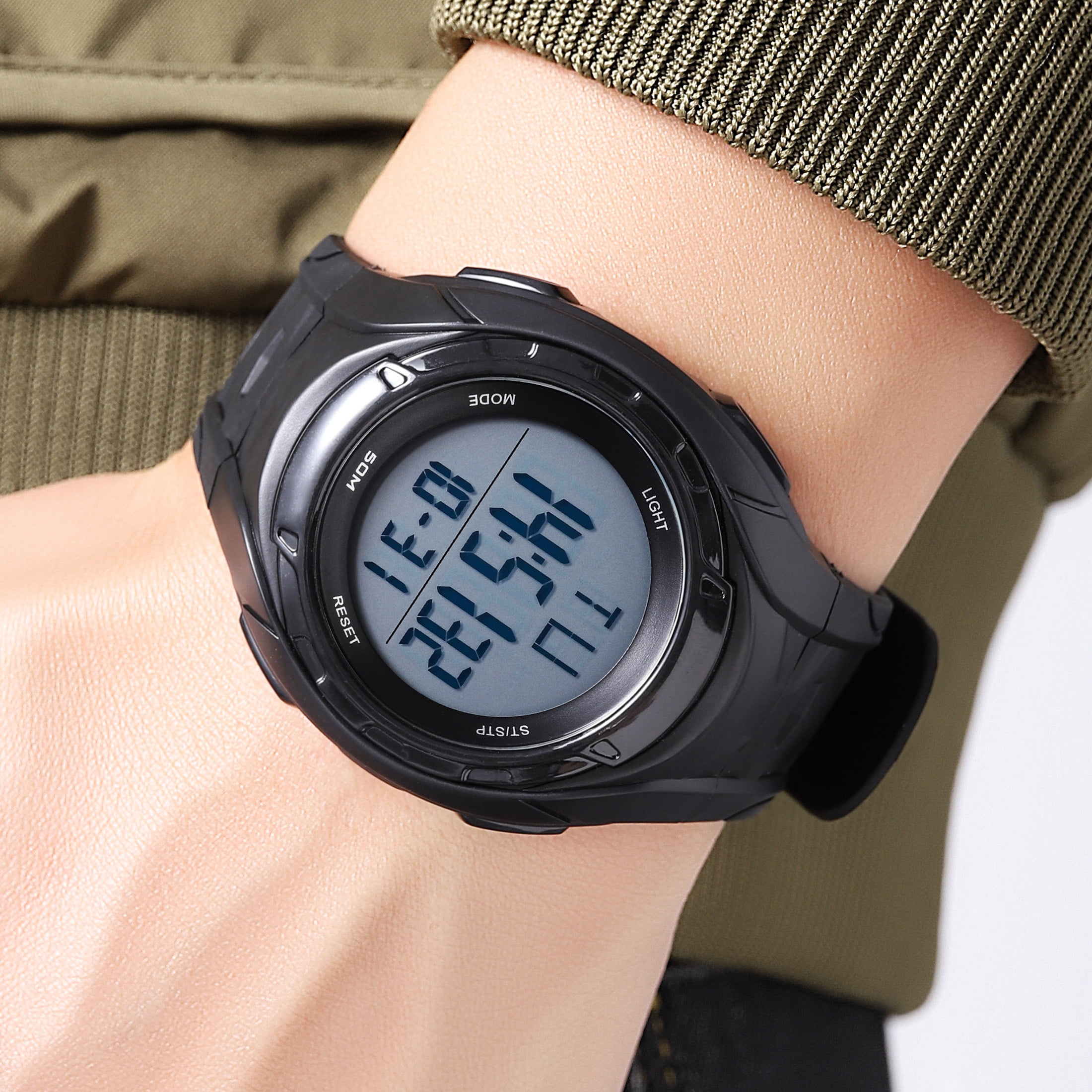George Mens Digital Sport Wristwatch Plastic Strap - Image 5