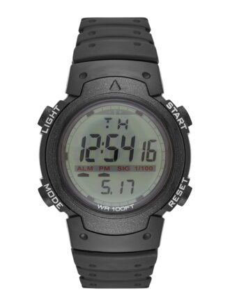 George Men's Digital Watch: Black Case, Positive Display, Plastic Band (FMDOGE012)