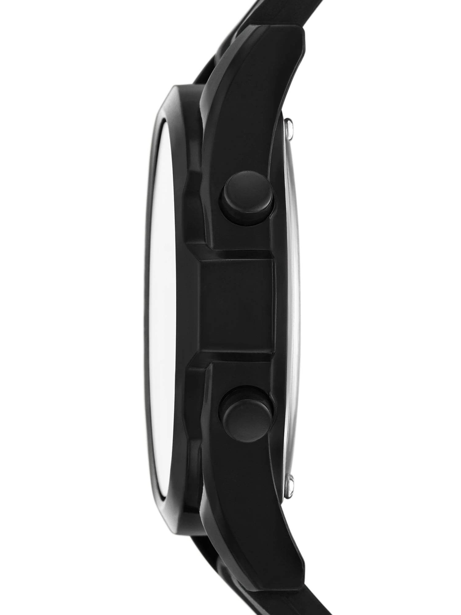 George Men's Digital Wristwatch: Gunmetal Case, Orange Bezel, Black Silicone Band (FMDOGE032) - Image 4