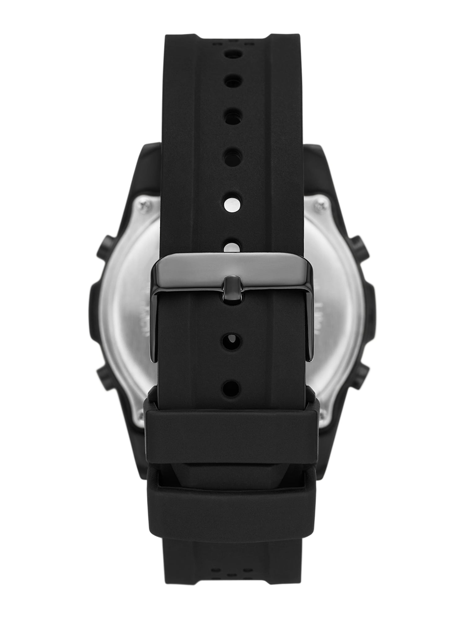 George Men's Digital Wristwatch: Gunmetal Case, Orange Bezel, Black Silicone Band (FMDOGE032) - Image 3
