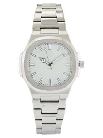 George Men's Silver Case with Silver Matte Bracelet Watch