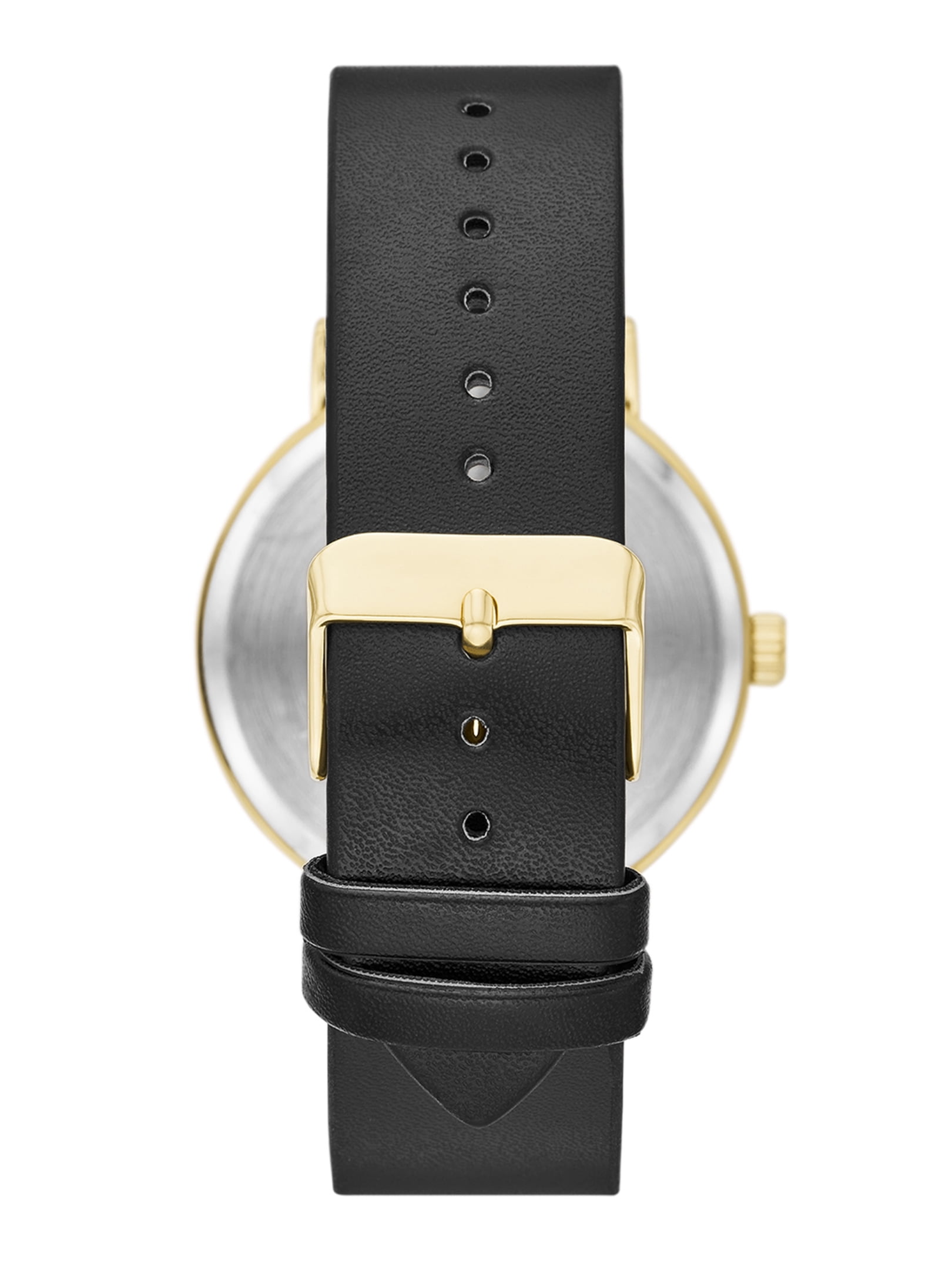 George Men's Watch: Gold Tone Case, Champagne Sunray Dial, Black Vegan Leather Band (FMDOGE047) - Image 3