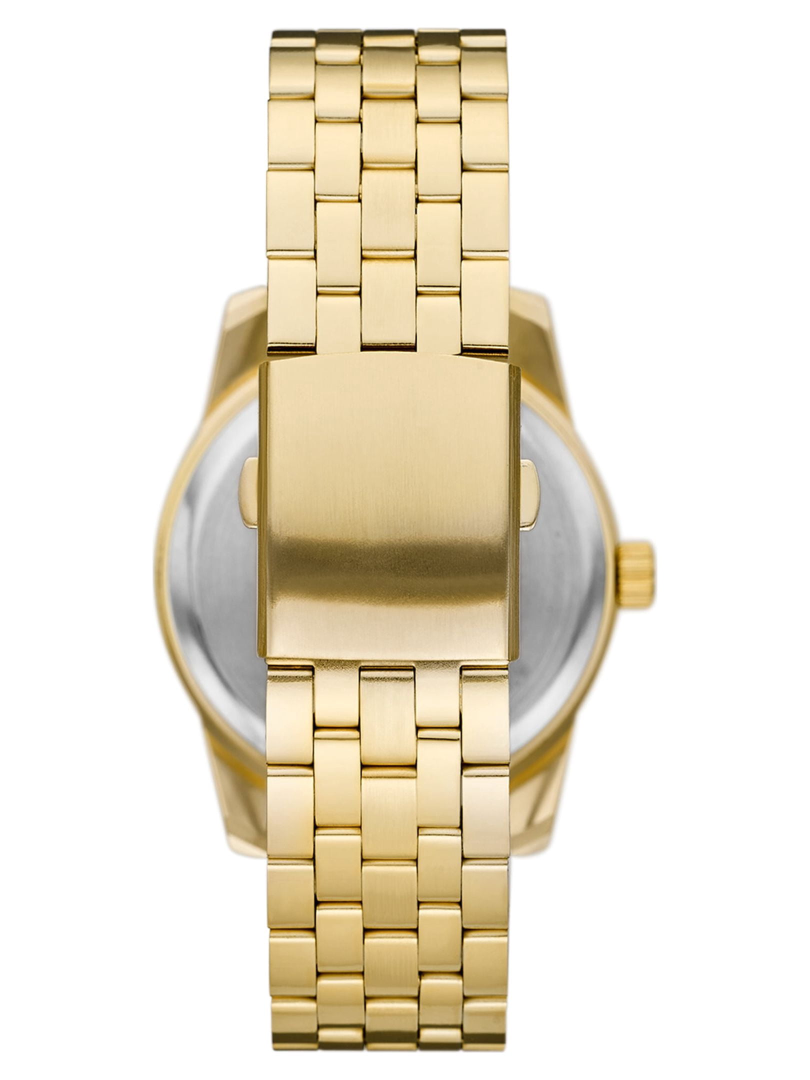 George Men's Watch with Brush Gold Round Case, Gold Dial and Brush Gold 5 Link Bracelet (FMDOGE058) - Image 4