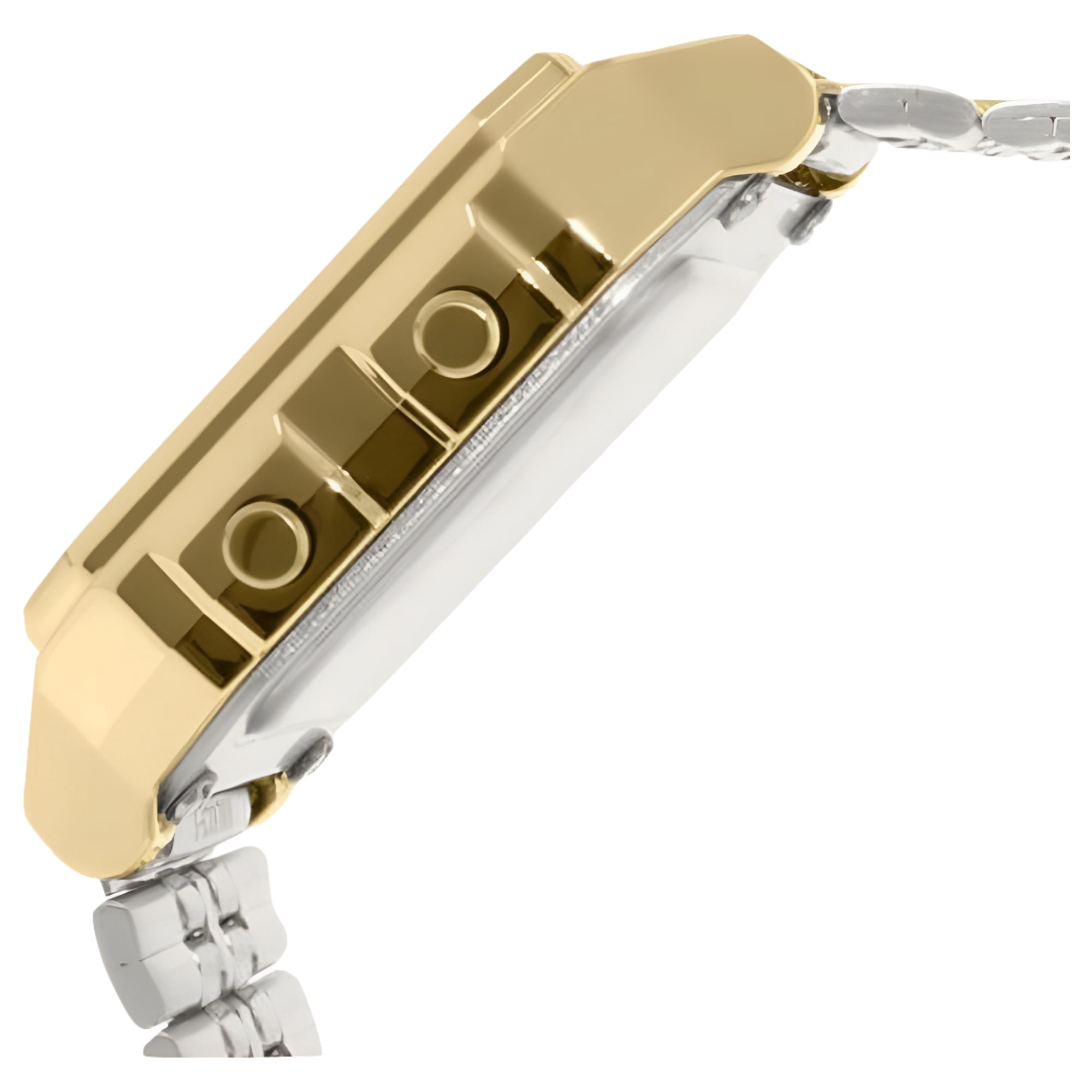 Gold- Tone Digital Retro Alarm Chronograph Men's Watch, A500WGA-1D - Image 3