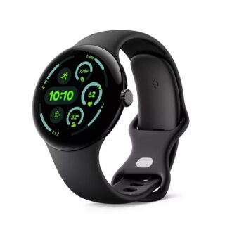 Google Pixel Watch 3 (41mm) Wear OS Smartwatch (WIFI) Black with Obsidian Active Band, 24 h Battery Life, 1 Count