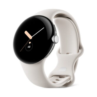 Google Pixel Watch 41mm Smartwatch with WiFi, GPS, BT and Heart Rate Monitor in Bulk Packaging (Silver Chalk)