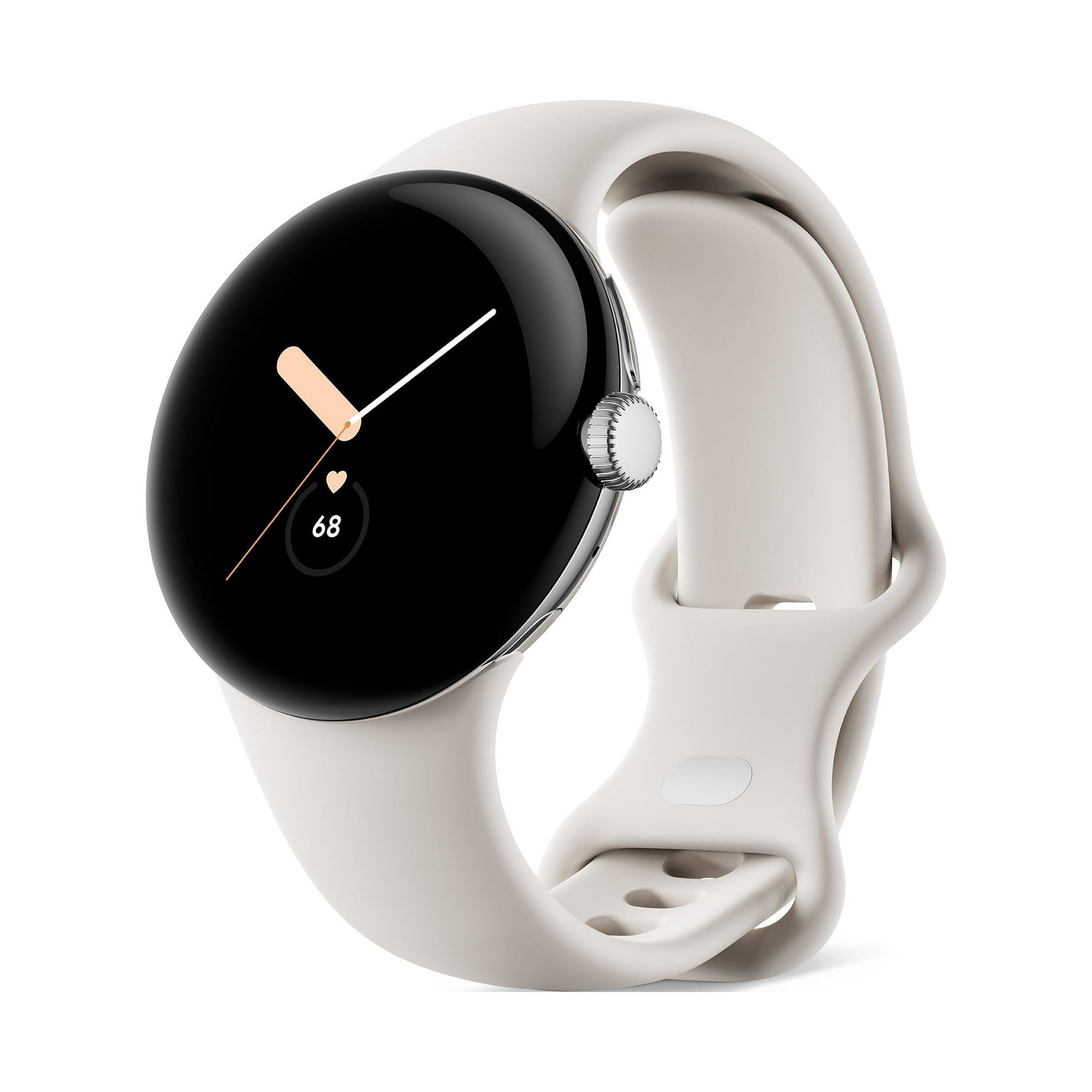 Google Pixel Watch 41mm Smartwatch with WiFi, GPS, BT and Heart Rate Monitor in Bulk Packaging (Silver Chalk)