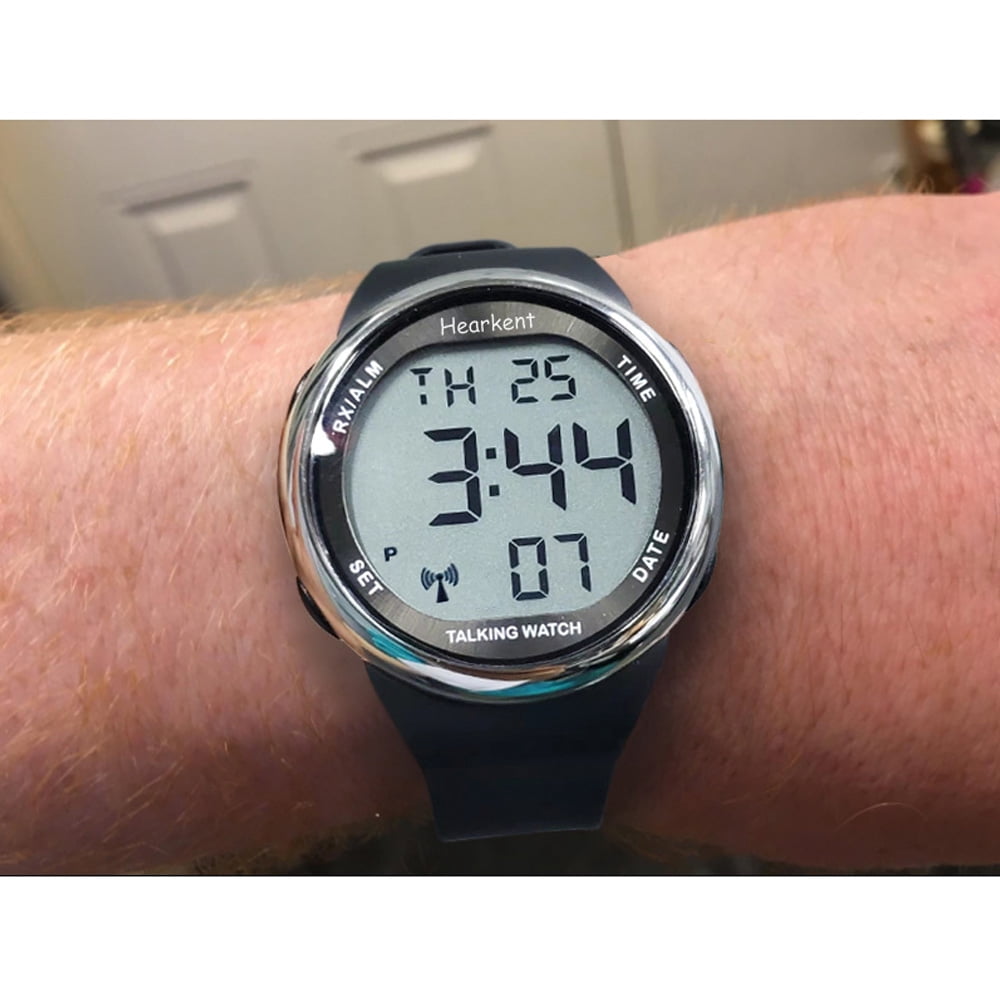 Hearkent Atomic Digital Talking Watch for Visually Impaired or Seniors (Silver) - Image 3