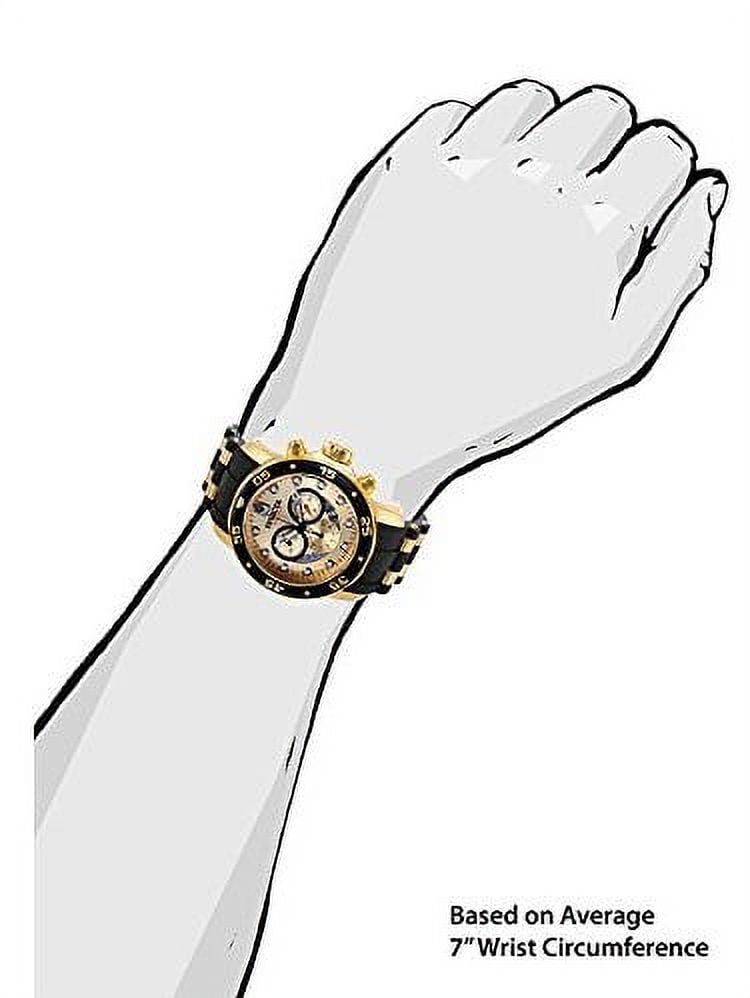 Invicta Women's Pro Diver Gold Dial Watch - 17566 - Image 4