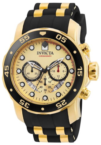 Invicta Women's Pro Diver Gold Dial Watch - 17566