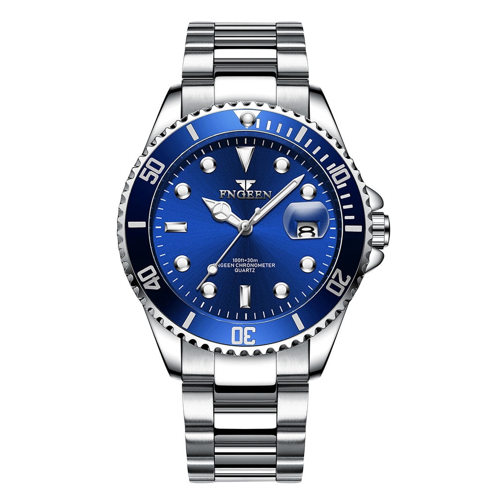 Jahy2Tech Waterproof Men Watch Classic Stainless Steel Quartz Business Luminous Wristwatch - Image 2
