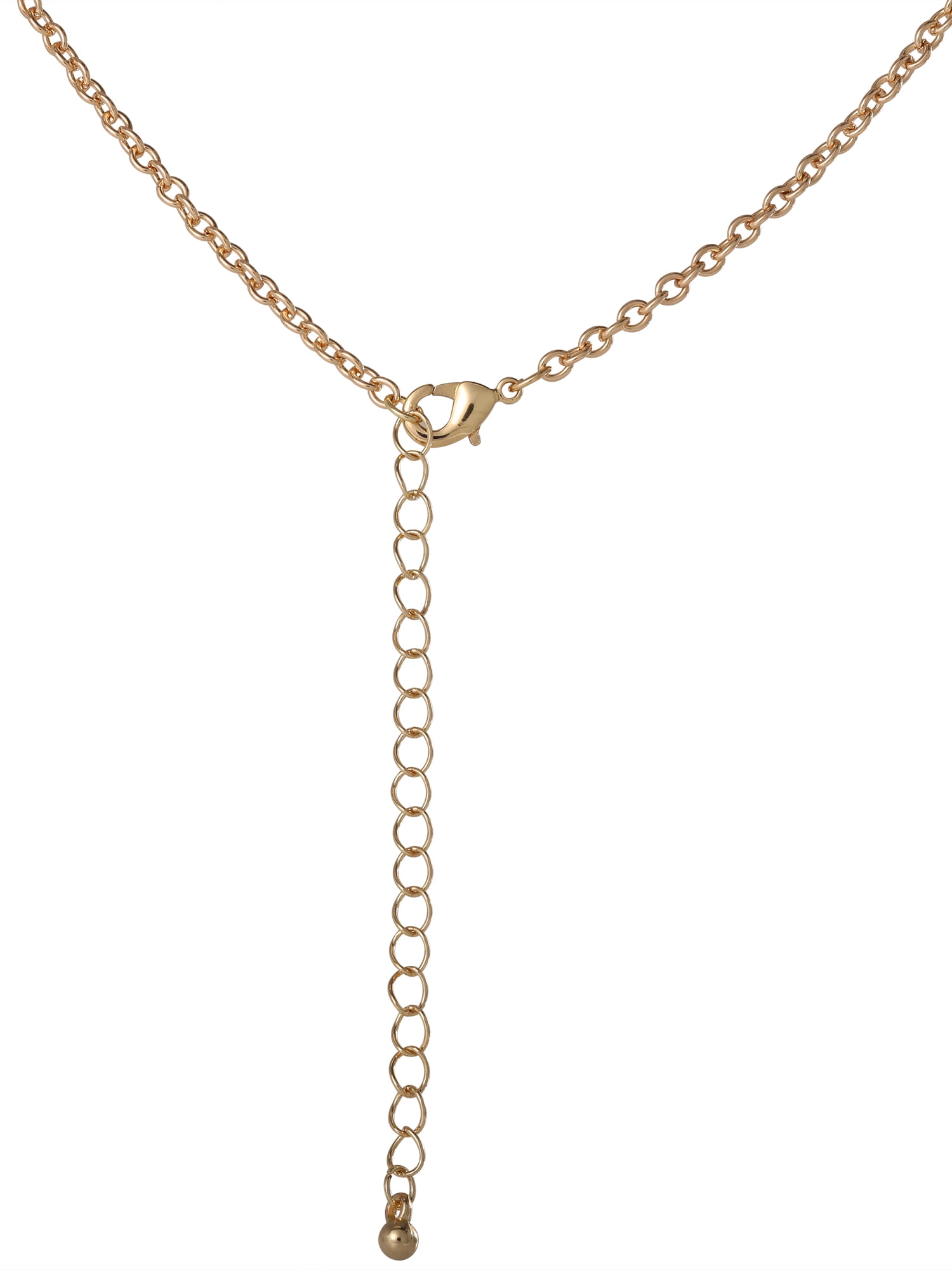 Jessica Simpson Women's Multi Color Stone Necklace, 18" + 3" Extender - Image 3