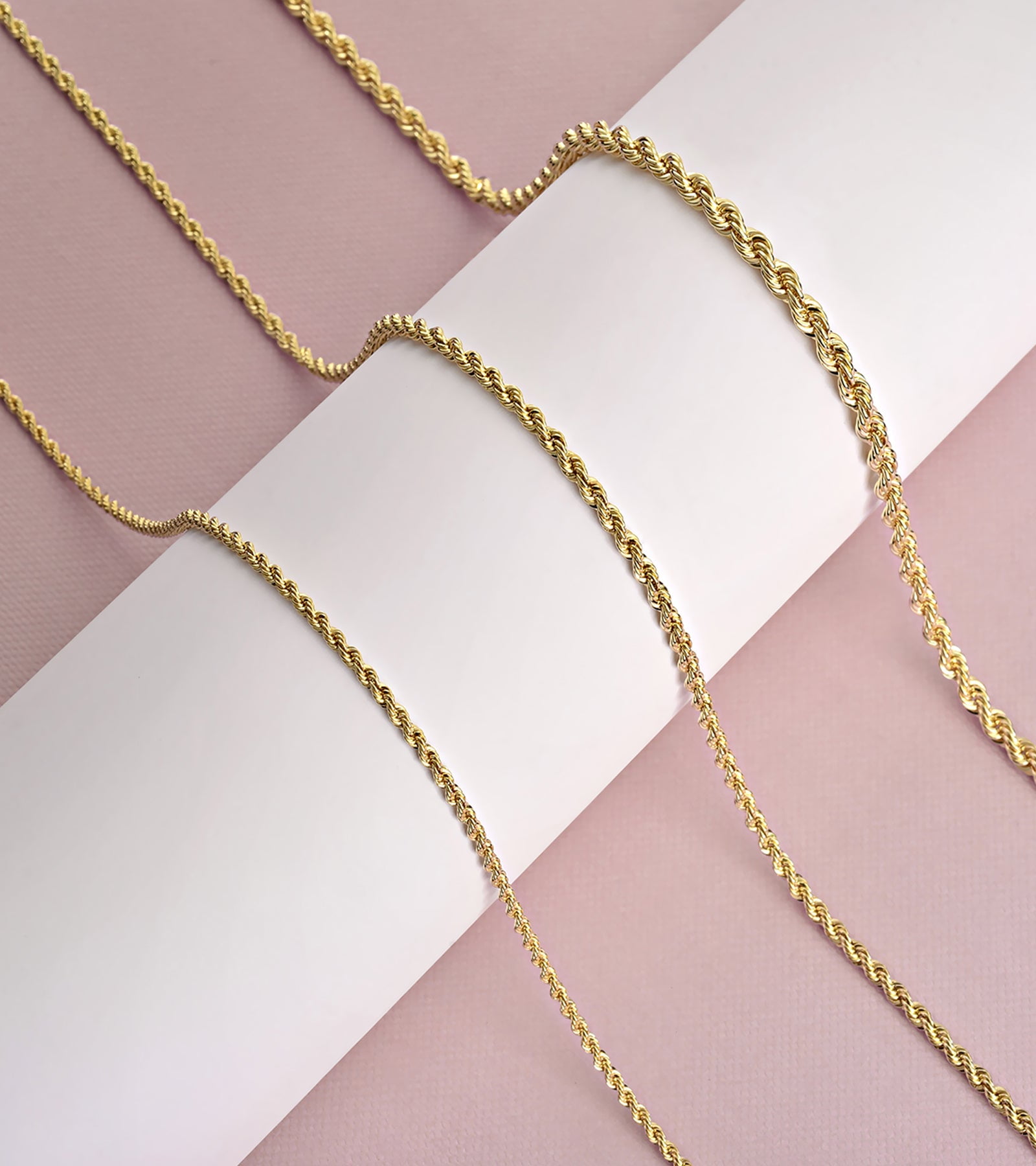 Jewelry Atelier Gold Chain Necklace Collection - 14K Solid Yellow Gold Filled Rope Chain Necklaces for Women and Men with Different Sizes (2.1mm, 2.7mm, or 3.8mm) - Image 3