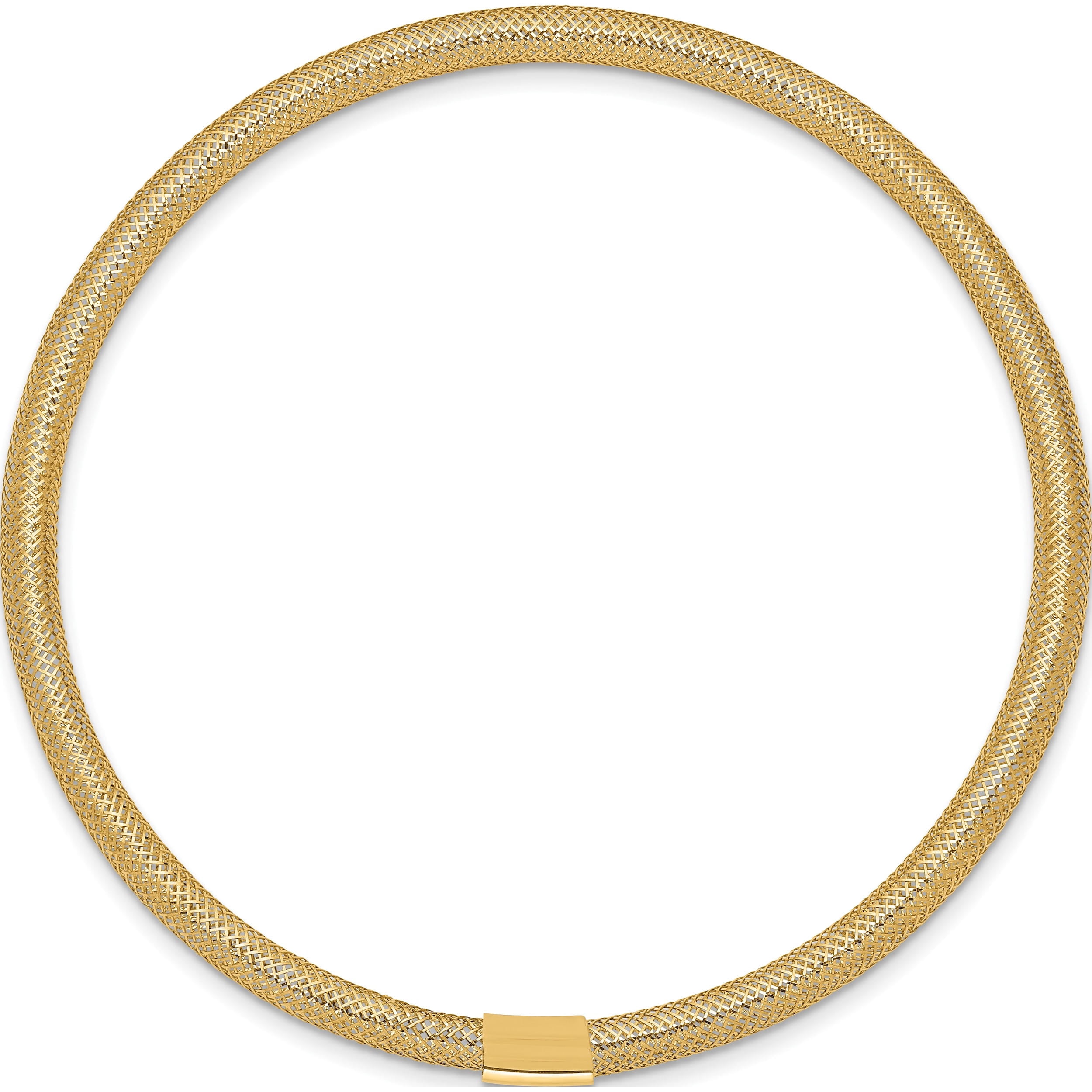 Jewelry by Sweet Pea 10K Yellow Gold Stretch Mesh Bracelet - Image 2