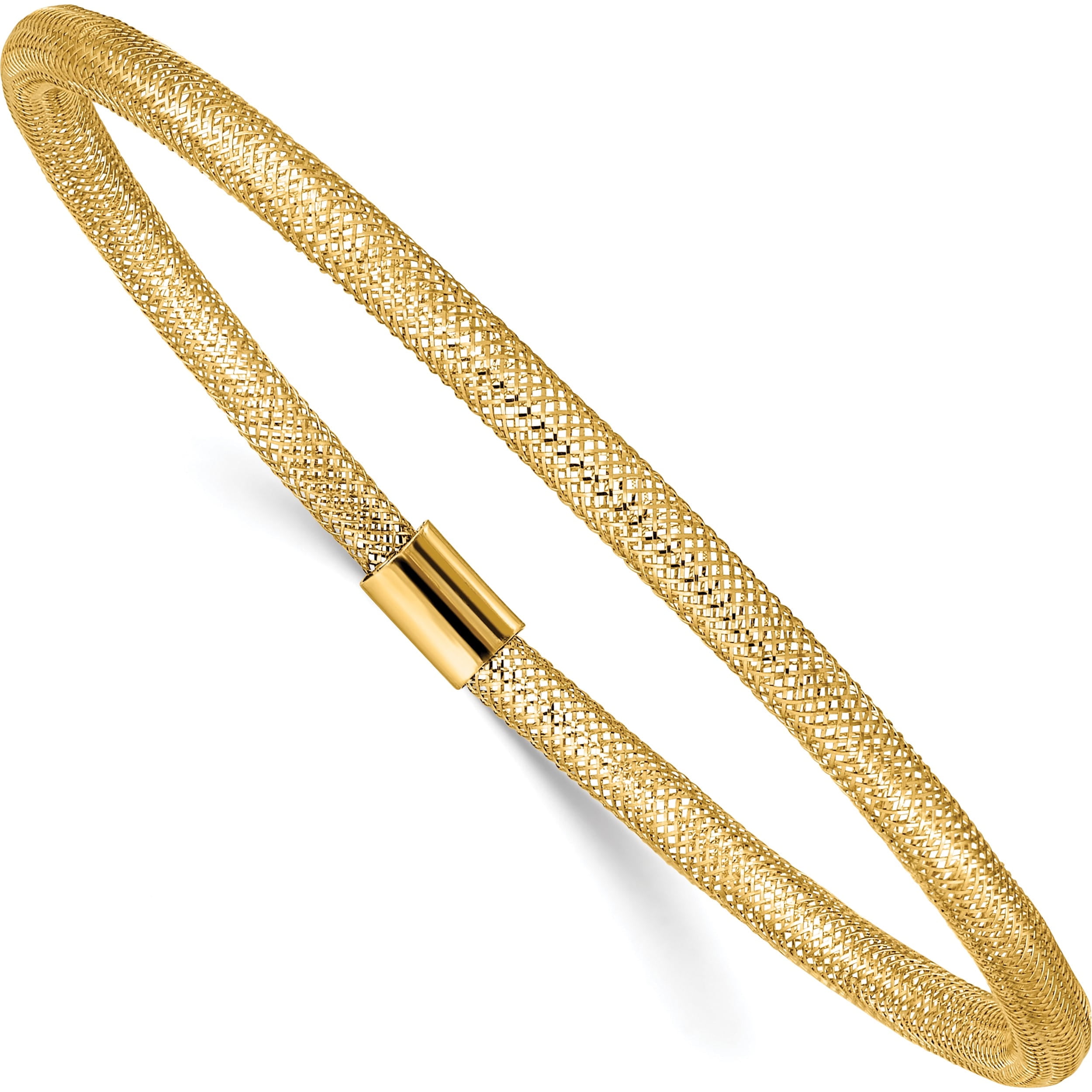 Jewelry by Sweet Pea 10K Yellow Gold Stretch Mesh Bracelet