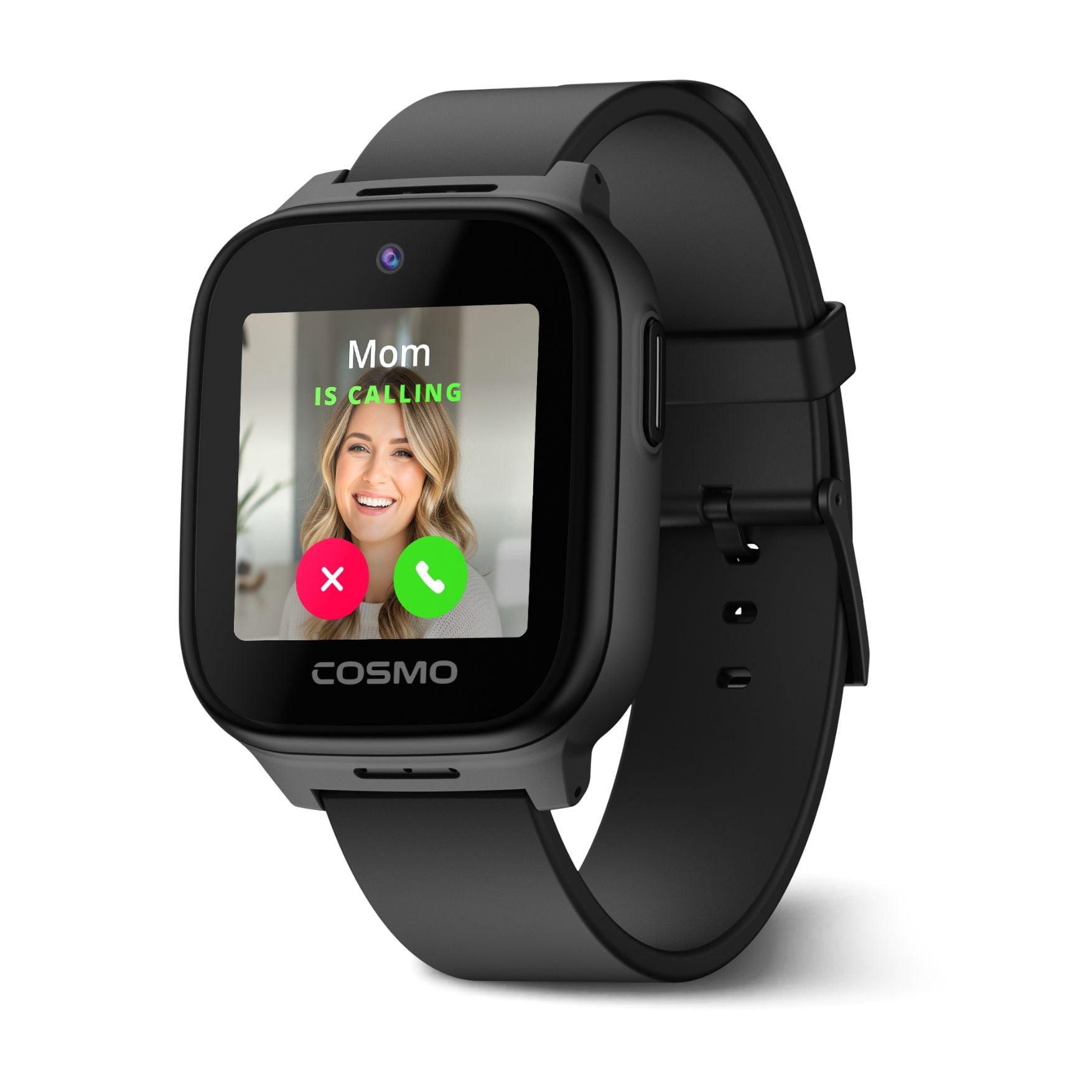 JrTrack 5 Kids Smart Watch by Cosmo | Best Kid-Safe Phone Watch | Precision Real-Time GPS Tracking | Call, Text, Activity, School Settings | Spotify Music | Parental Controls | SOS & Safety Alerts