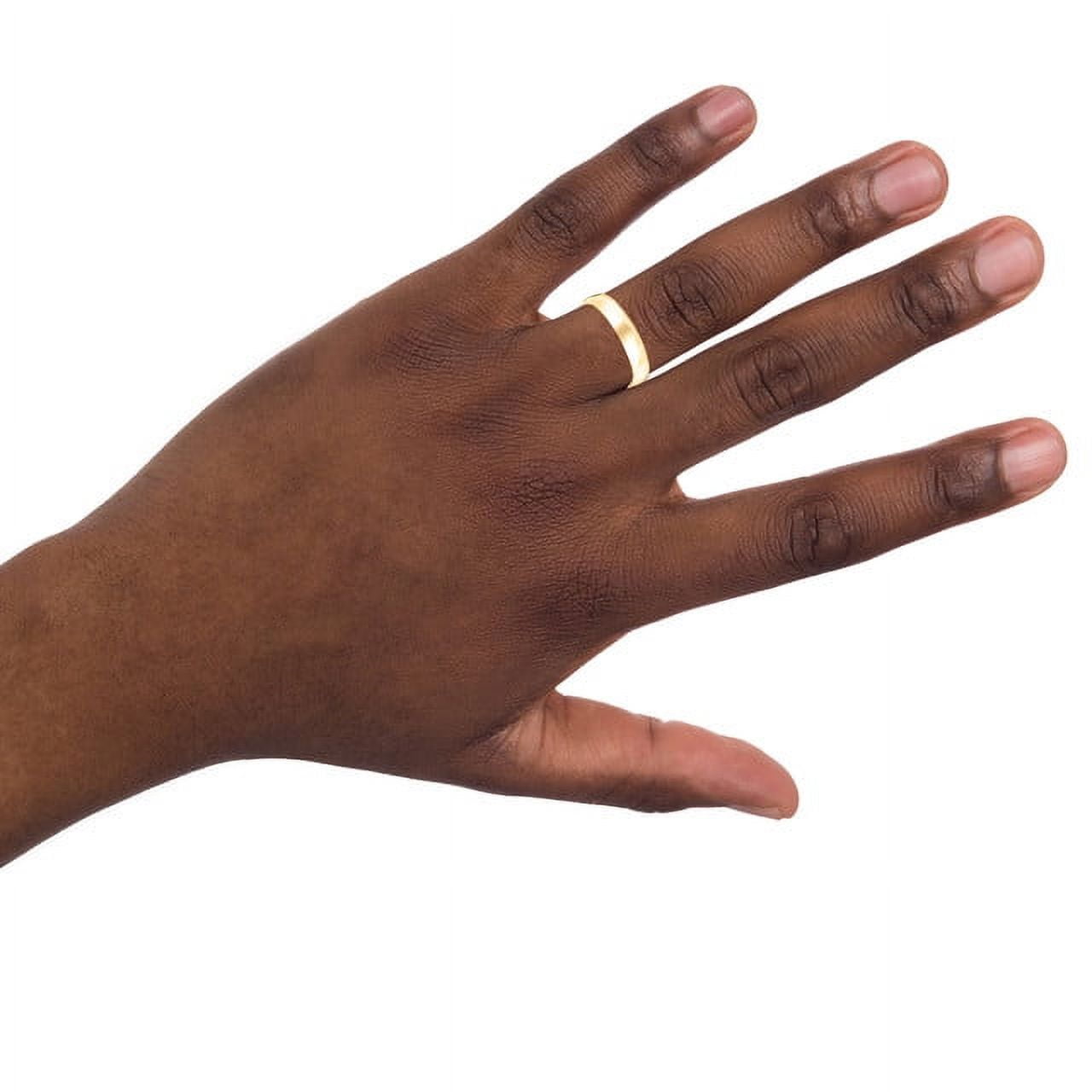 "Keepsake 10kt Yellow Gold 4mm Polished Wedding Band for Men and Women" - Image 2