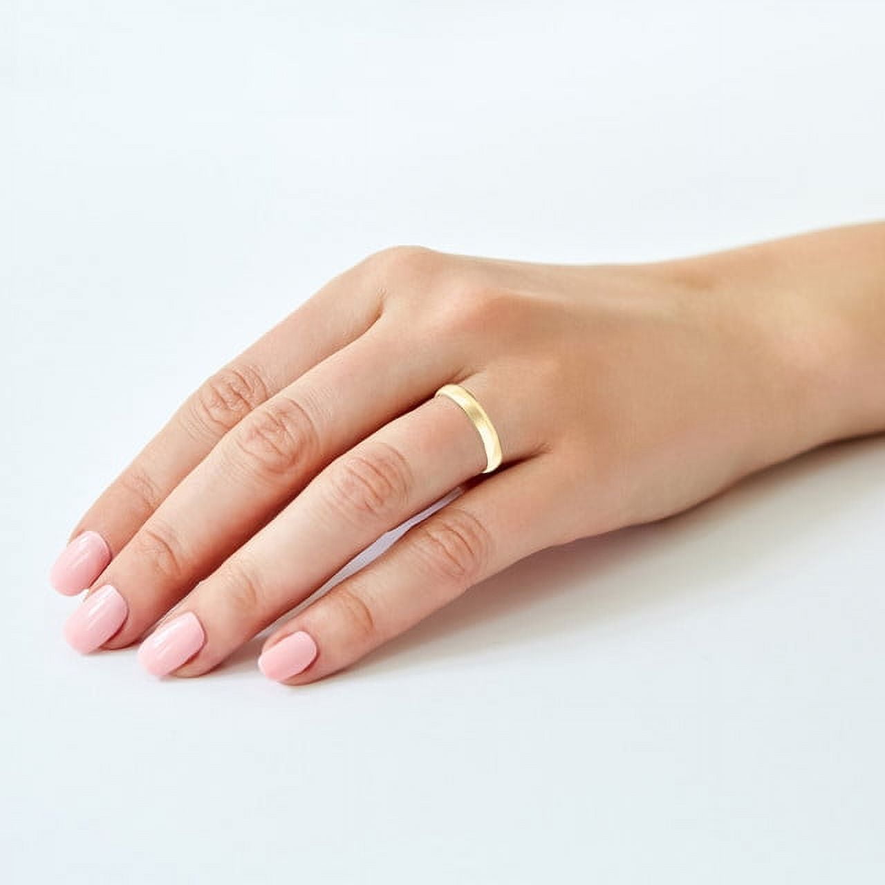 "Keepsake 10kt Yellow Gold 4mm Polished Wedding Band for Men and Women" - Image 3
