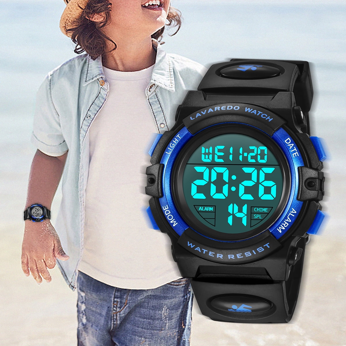 Kids Digital Sports Watch for Age 4-15 Waterproof Watches with Alarm Stopwatch Wrist Watches for Boys Girls Birthday Christmas Gift for Kids - Image 4