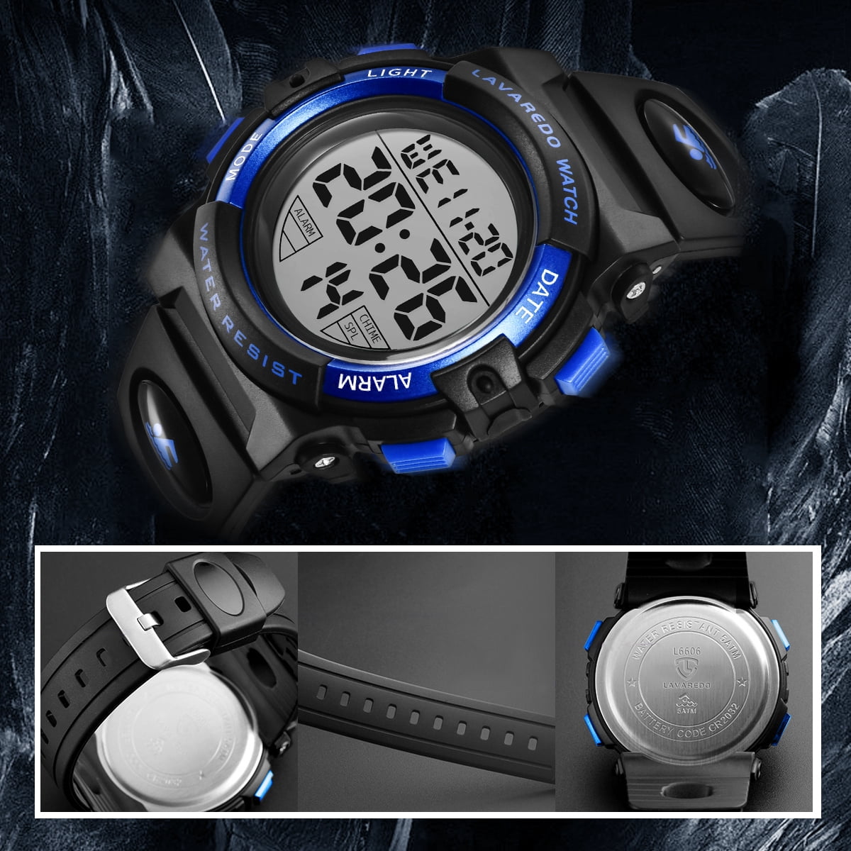 Kids Digital Sports Watch for Age 4-15 Waterproof Watches with Alarm Stopwatch Wrist Watches for Boys Girls Birthday Christmas Gift for Kids - Image 5