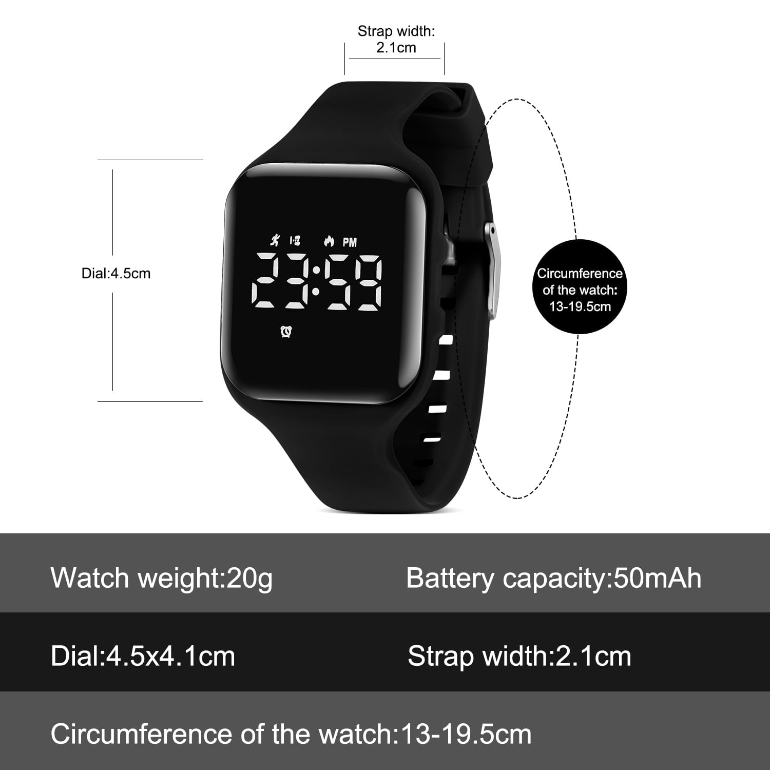 Kids Digital Watch for Boys Girls Sport Watch with Stopwatch,Alarm Clock, Waterproof Watches Birthday Christmas Gift for Kids Age 4 - Image 5