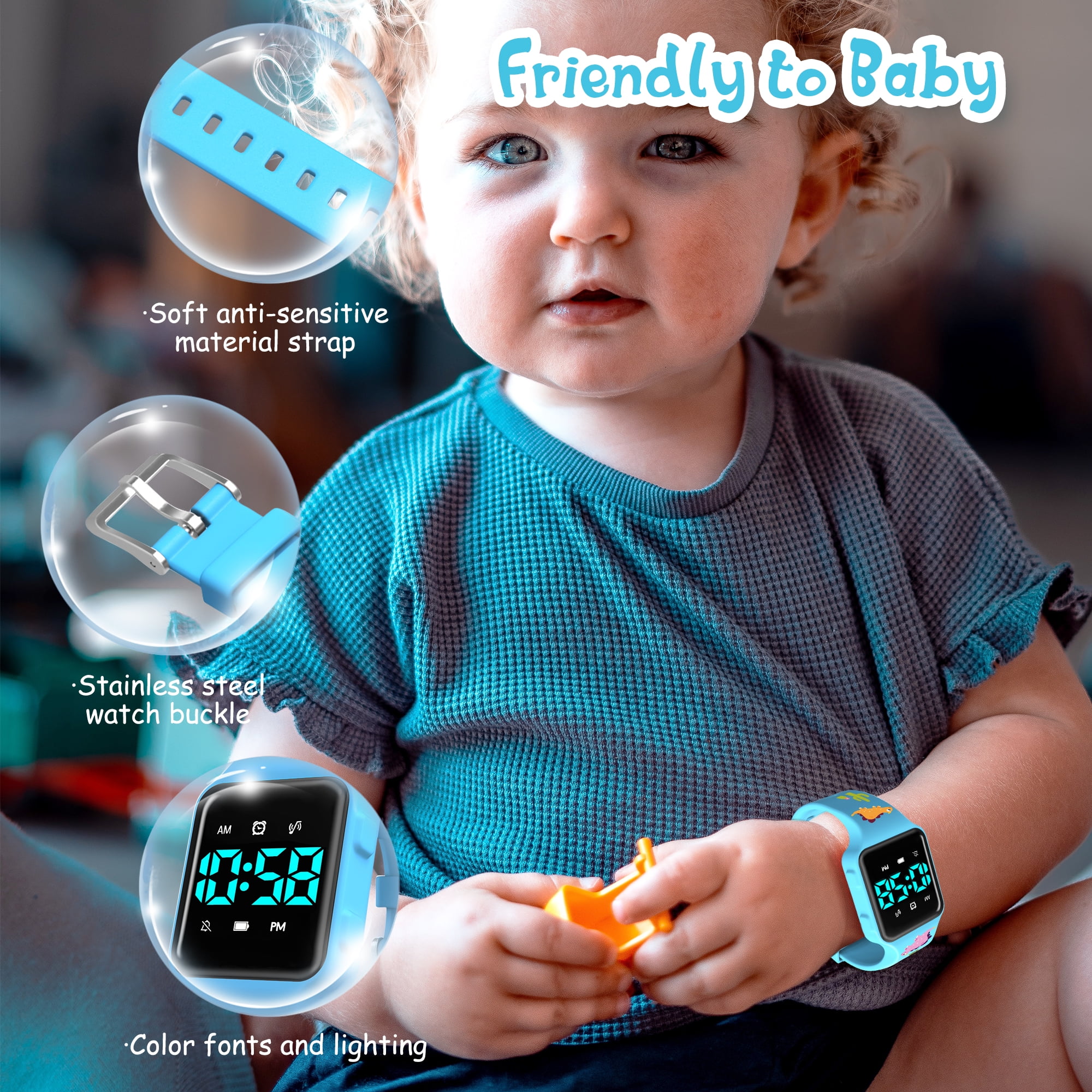 Kids Potty Training Watch,Digital Watches with Alarm Clocks/Music Reminder,Potty Training Watch for Toddler Waterproof Watch for Kids Age 3 - Image 2