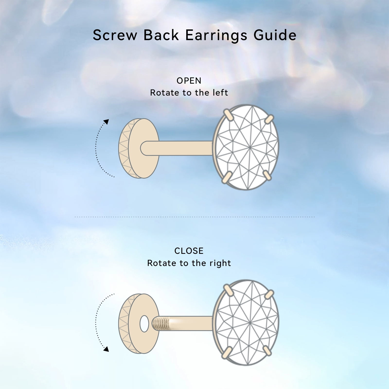 Limerencia Hypoallergenic Titanium Jewelry Flat Back Cartilage Earrings, Cubic Zirconia Studs, Pack of 4 Pairs - Image 3