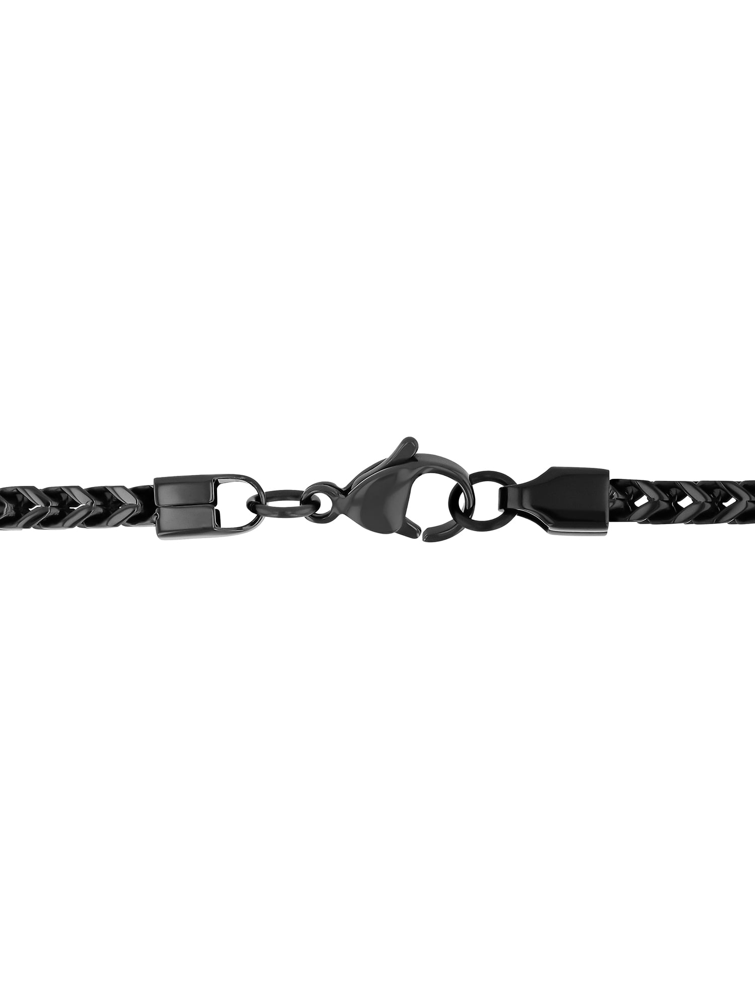 Men's Black Stainless Steel Franco 24" Chain Necklace - Brilliance Fine Jewelry - Image 4