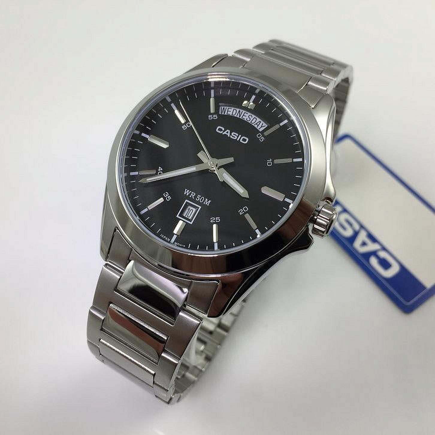 Men's Classic Day and Date Steel Watch MTP1370D-1A1 - Image 2