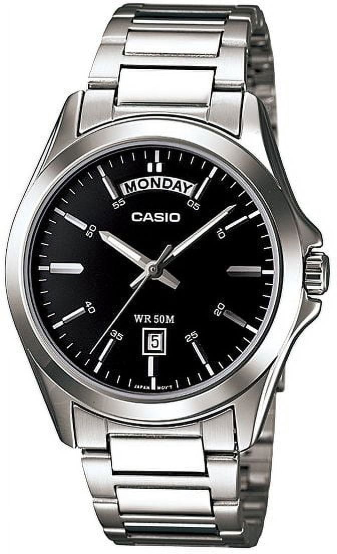 Men's Classic Day and Date Steel Watch MTP1370D-1A1