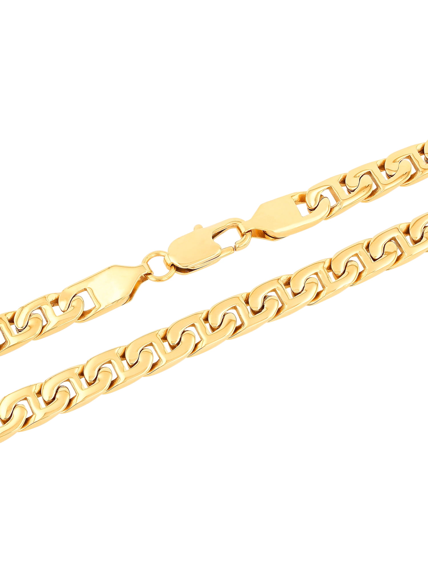 Men's Gold-Tone Stainless Steel Mariner Link 24" Chain - Brilliance Fine Jewelry - Image 3