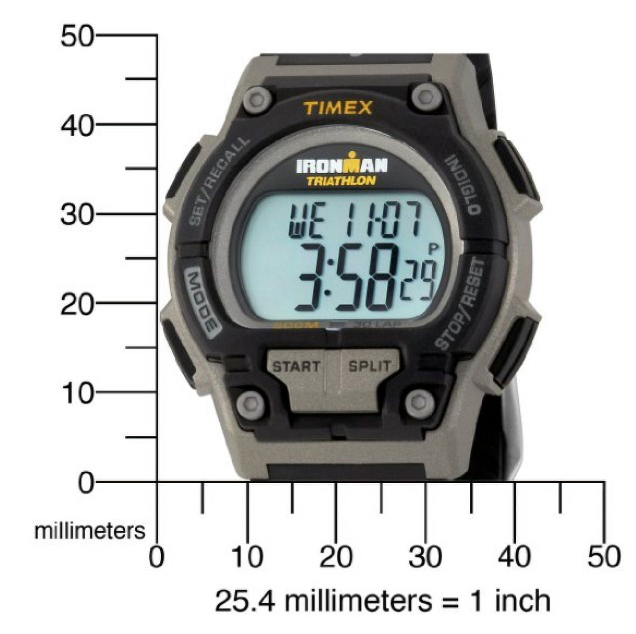 Men's Ironman Endure 30 Shock Full-Size Watch, Black Resin Strap - Image 2