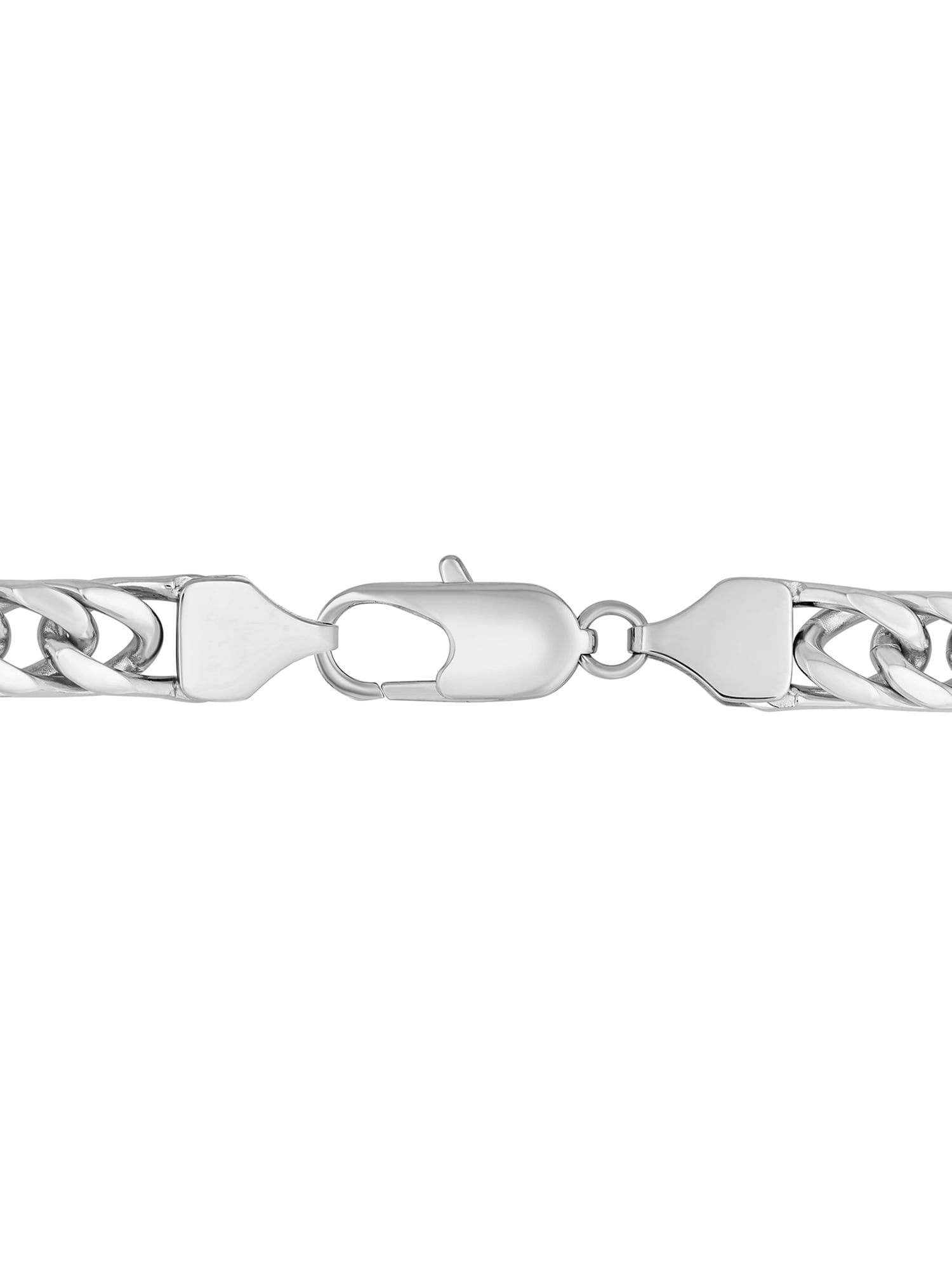 Men's Silver-Tone Stainless Steel Curb Link 8.5" Bracelet - Brilliance Fine Jewelry - Image 3