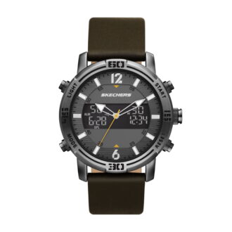 Men's Skechers Redlands Anadigital Watch with Genuine Leather Bracelet (SR5159W)