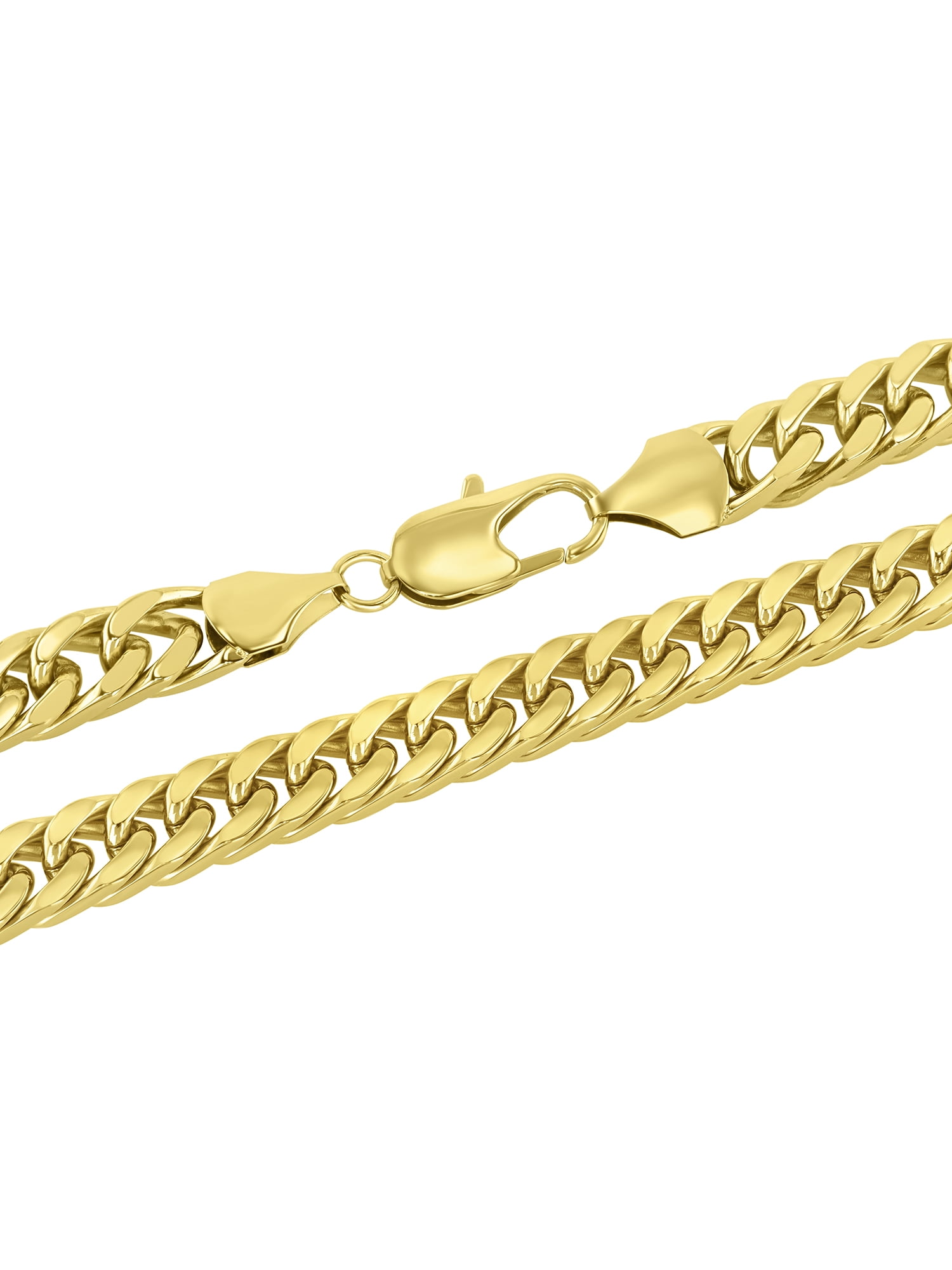 Men’s Stainless Steel Yellow-Tone 9MM Curb Chain Necklace 24" - Brilliance Fine Jewelry - Image 4