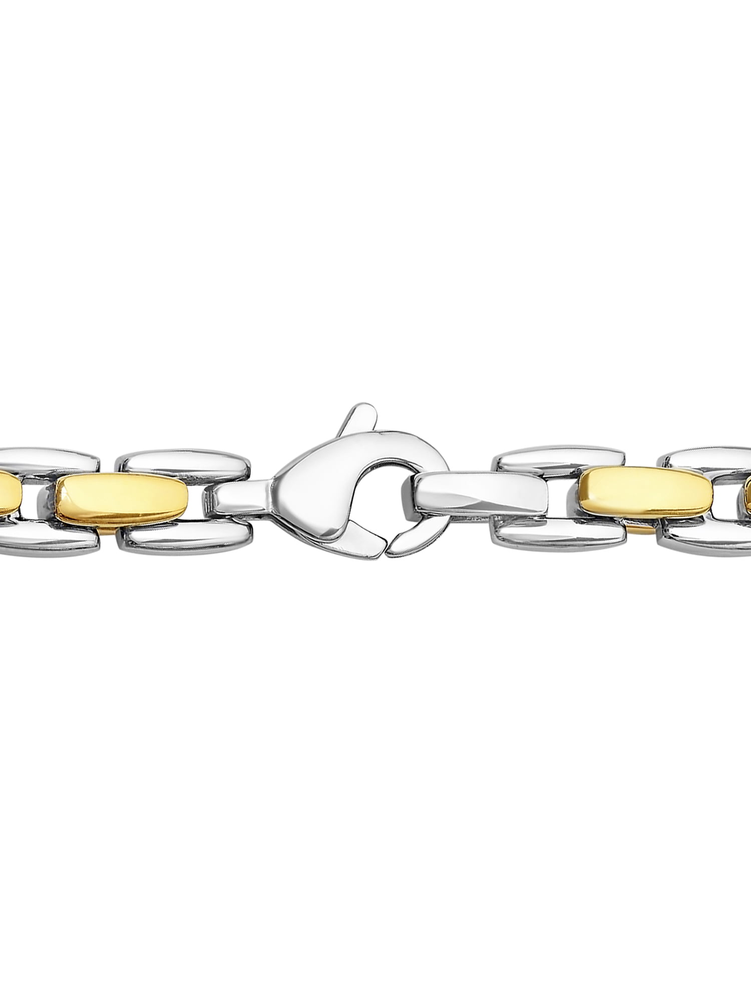 Men's Two-Tone Stainless Steel H-Link Chain, 24" - Brilliance Fine Jewelry - Image 3