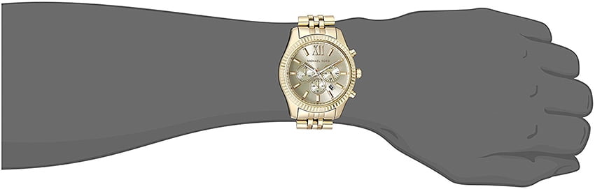 Michael Kors Men's Lexington Gold-Tone Chronograph Metal Watch, MK8281 - Image 3