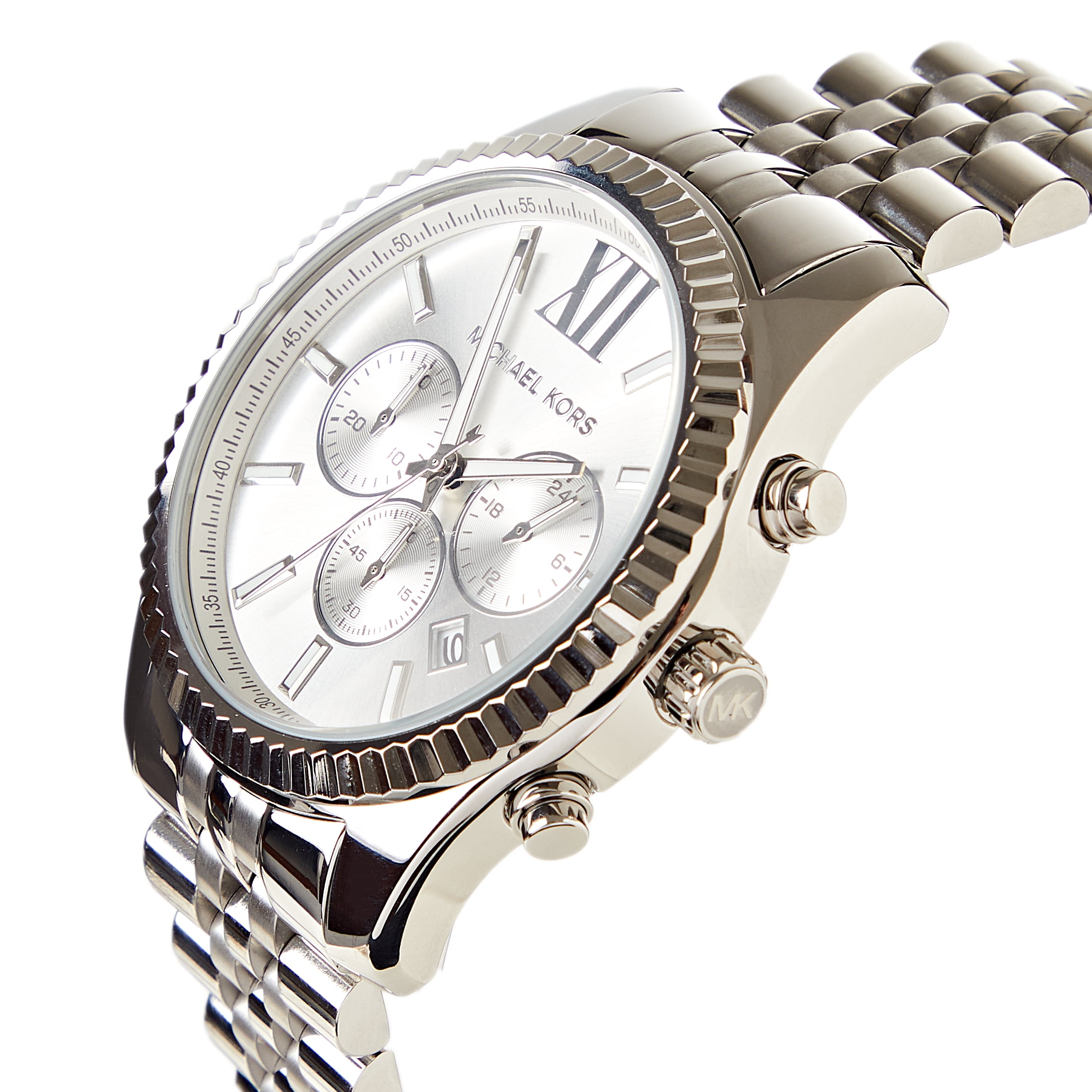 MICHAEL KORS Stainless Steel Silver Mens Lexington Watch Model MK8405 - Image 5