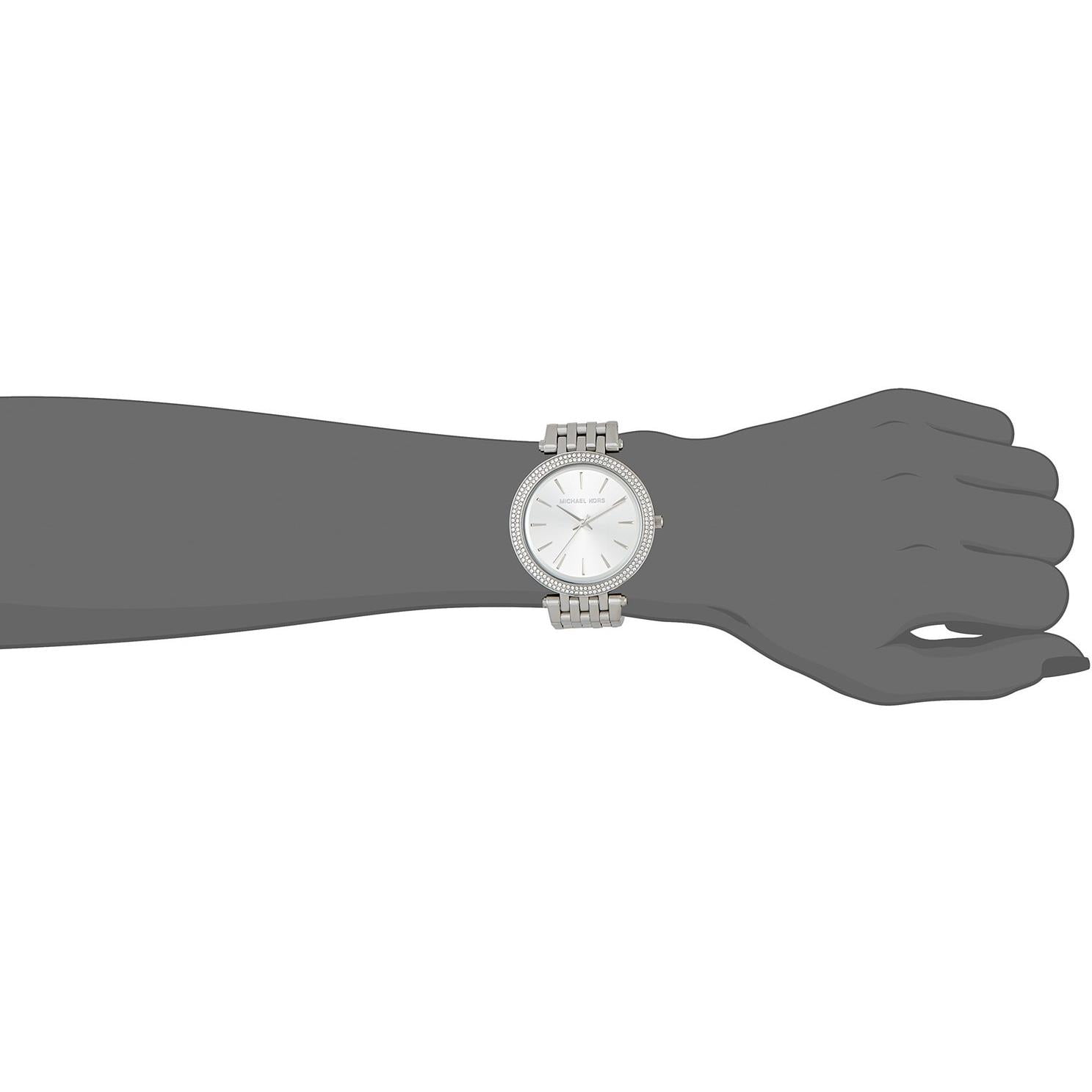Michael Kors Women's 39mm Silver-Tone Metal Bracelet Steel Case Quartz Analog Watch MK3190 - Image 2