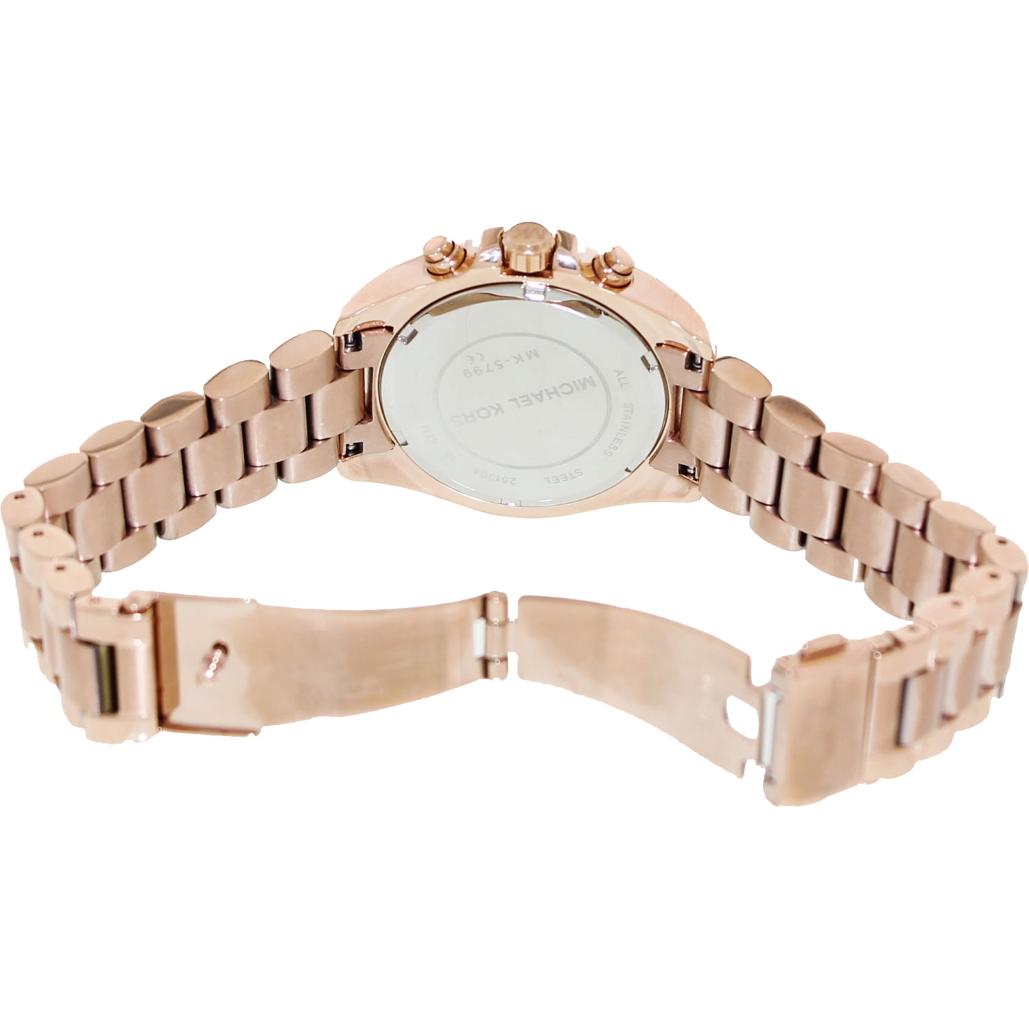 Michael Kors Women's Bradshaw Mini Rose Gold-Tone Chronograph Watch, MK5799 - Image 2