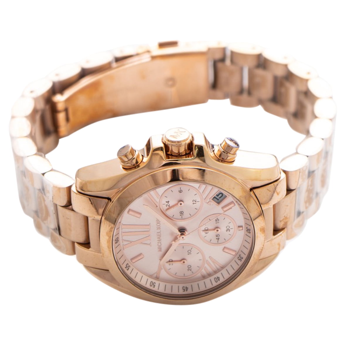 Michael Kors Women's Bradshaw Mini Rose Gold-Tone Chronograph Watch, MK5799 - Image 5