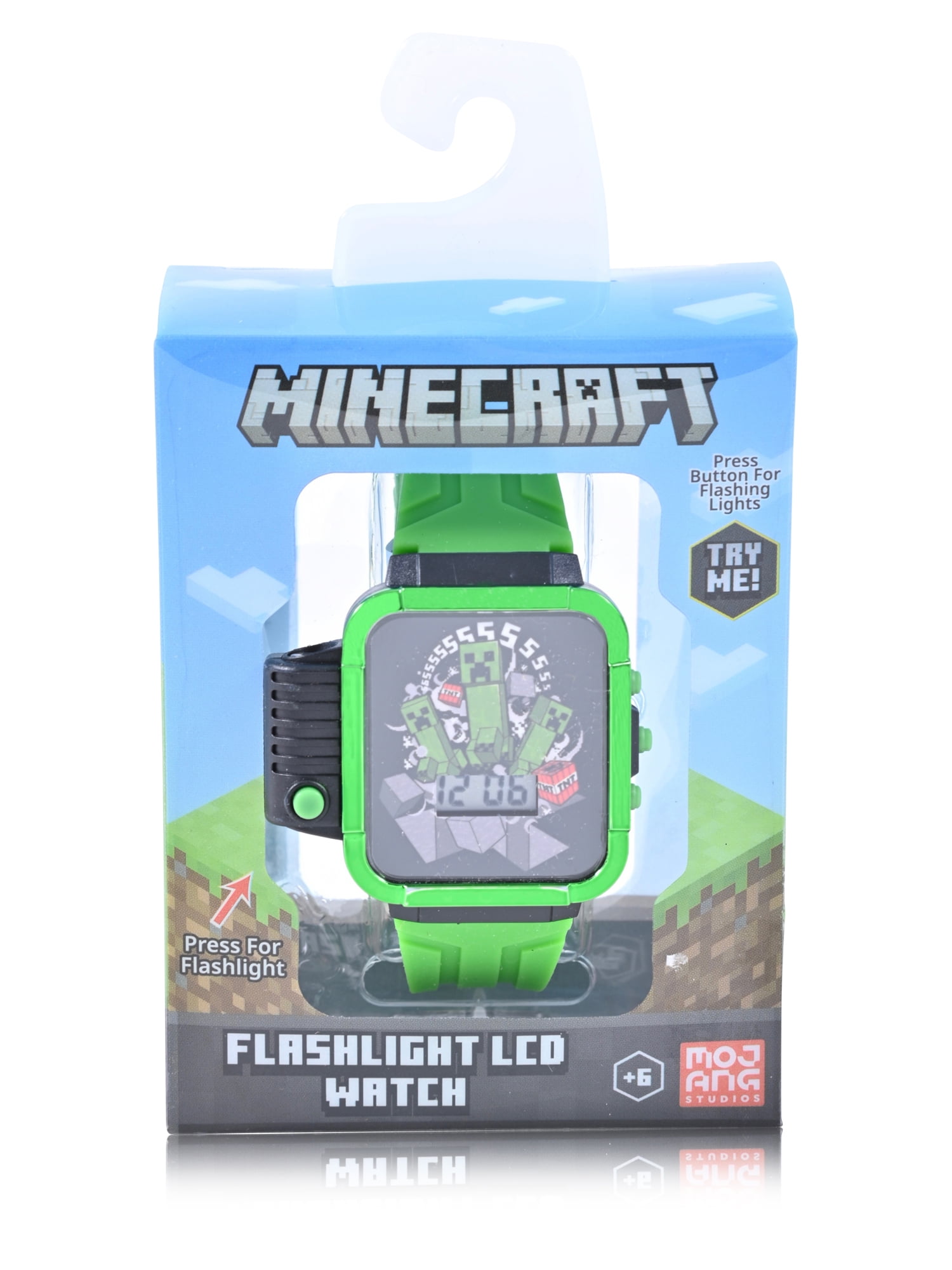 Minecraft Childrens Unisex Watch in One Size Color Green Silicone Strap (MIN4167WM) - Image 4