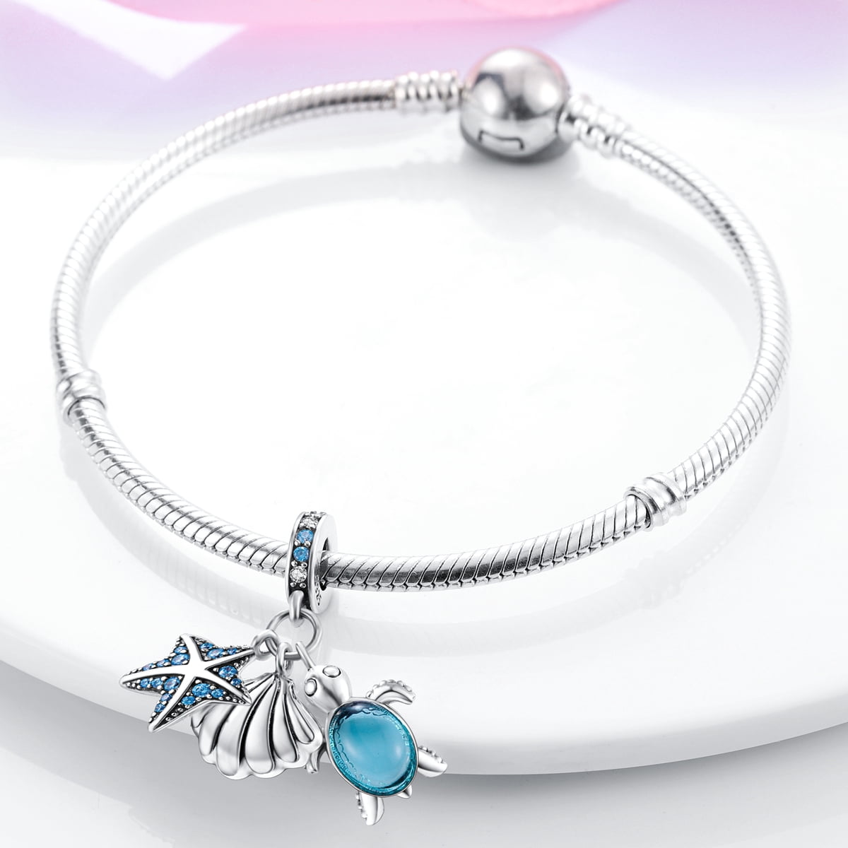 MULA European 925 Sterling Silver DIY Charm Summer Beach fit Bracelet for women jewelry - Image 2