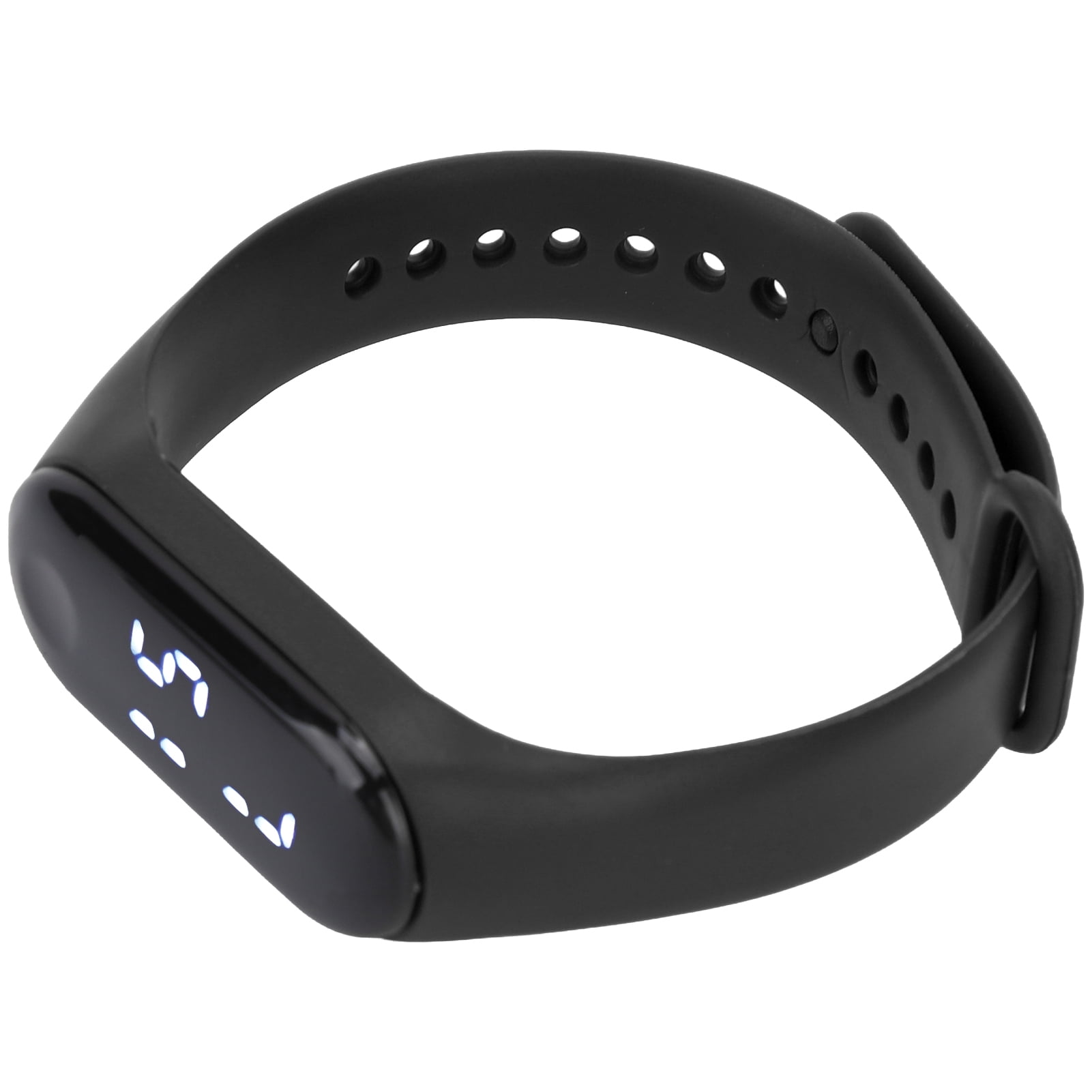 NFTIGB Black Silicone LED Digital Sports Watch with White Light Display for Teens and Students, Unisex Casual Everyday Electronic Wristwatch, 10 inches / 25.4 cm - Image 4