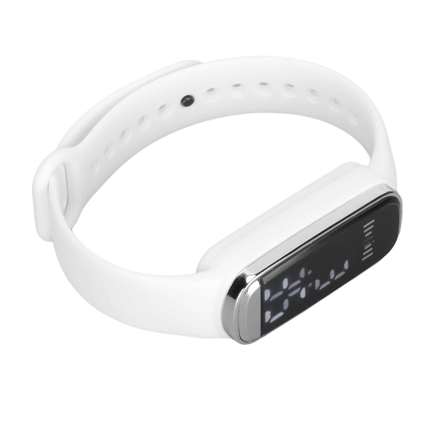 NFTIGB Digital Watch LED Screen 12/24 Hour Rechargeable Stylish Electronic Wrist Watch for Men Women White (3.54 inches / 9 cm) - Image 5