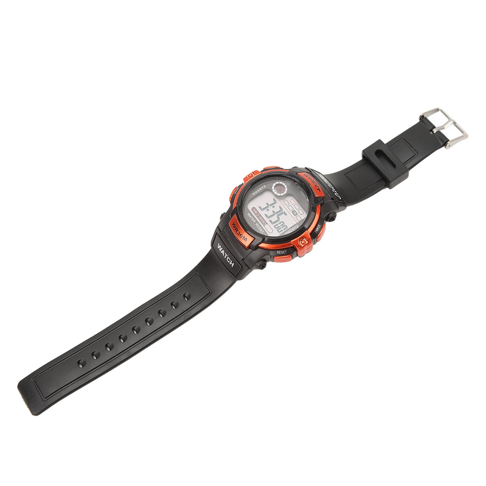 NFTIGB Sports Watch Digital LCD Electronic Watch Luminous Men Watch for Outdoor Activities Orange (10.24 inches / 26 cm) - Image 3